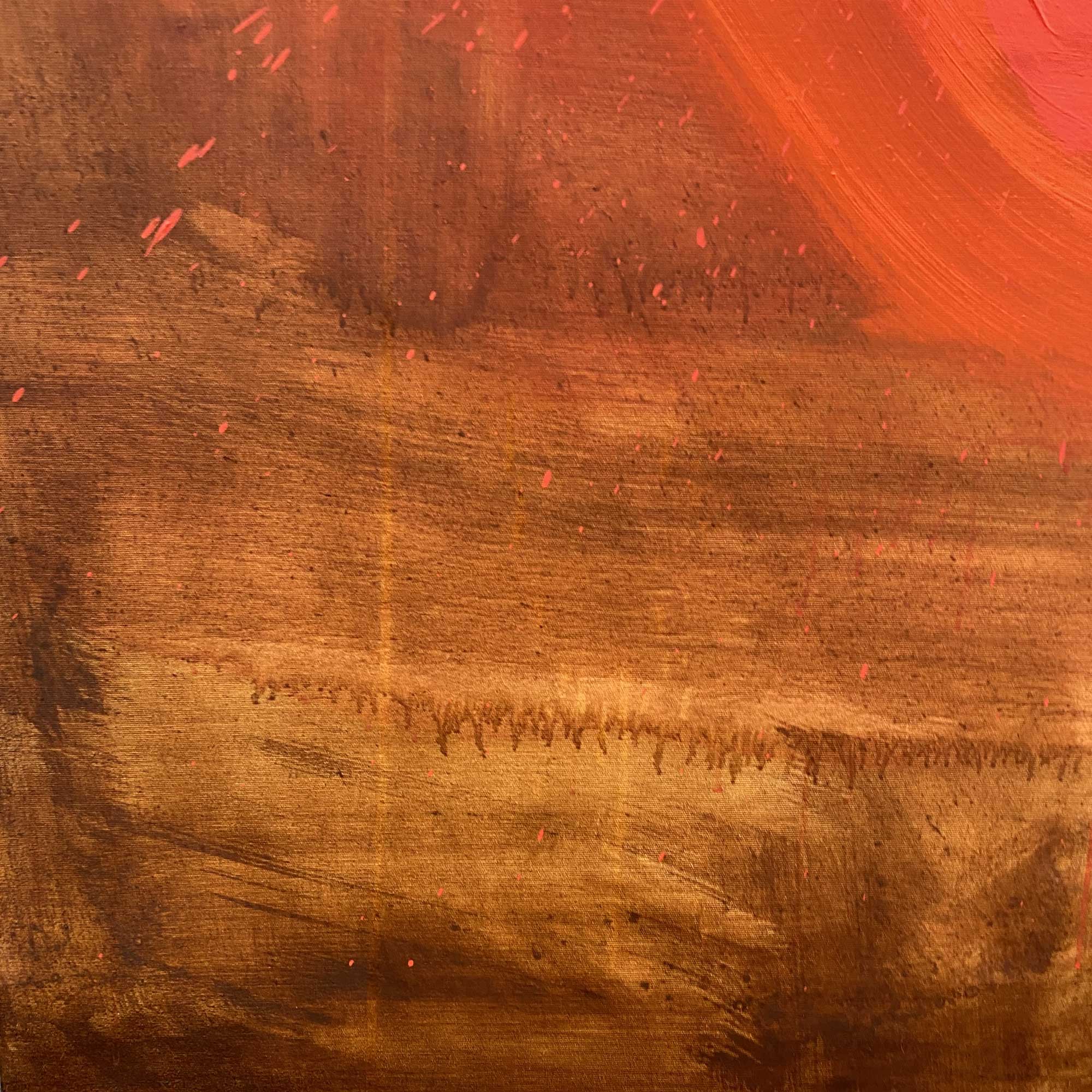 Artwork by Paul Landauer, The Bridge No2, Made of Oil and earth on canvas 