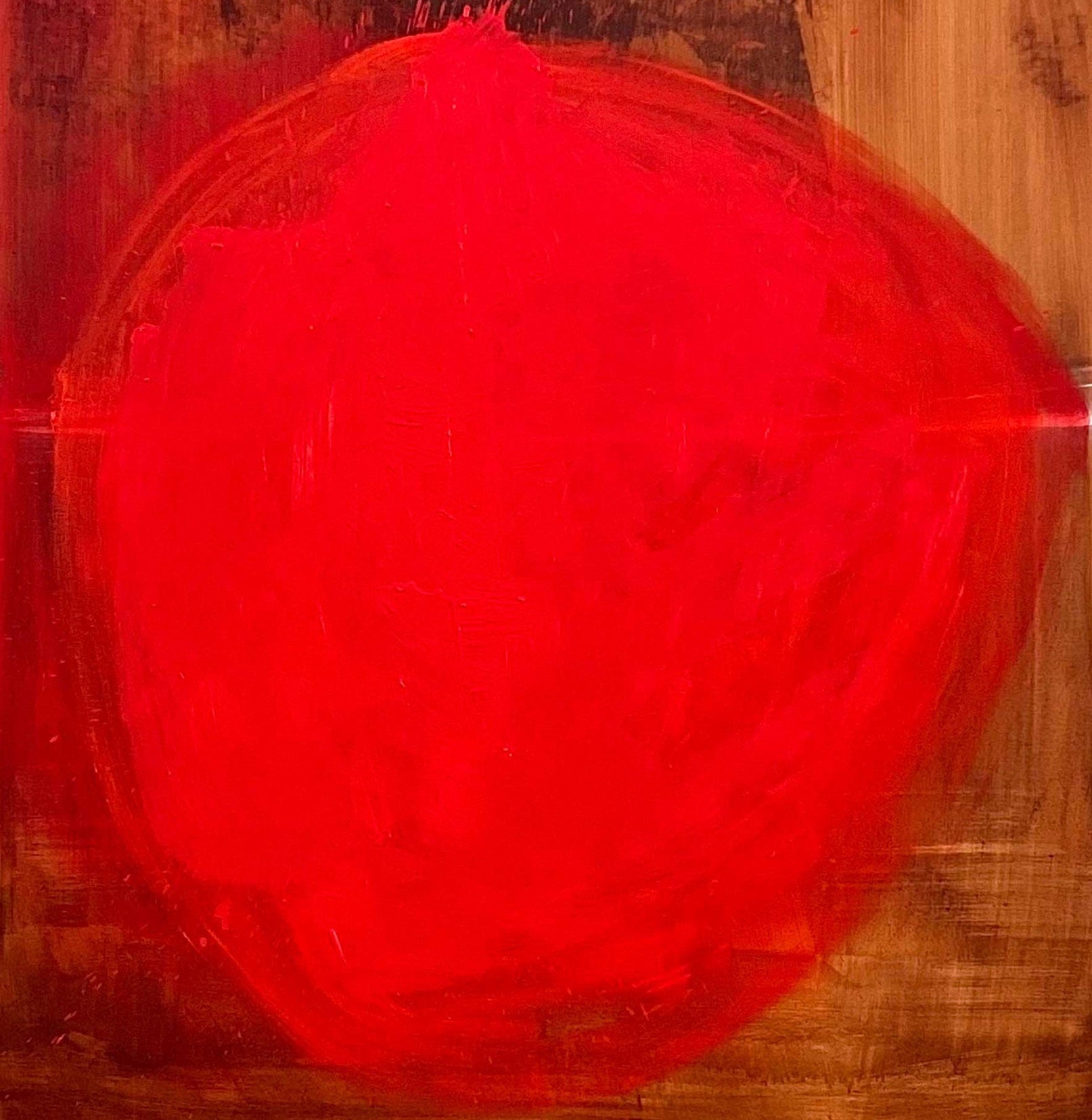 Artwork by Paul Landauer, The Bridge No2, Made of Oil and earth on canvas 