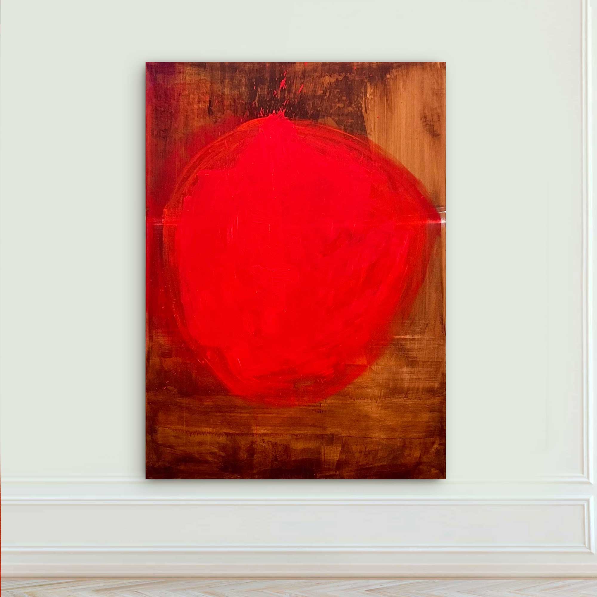 Artwork by Paul Landauer, The Bridge No2, Made of Oil and earth on canvas 