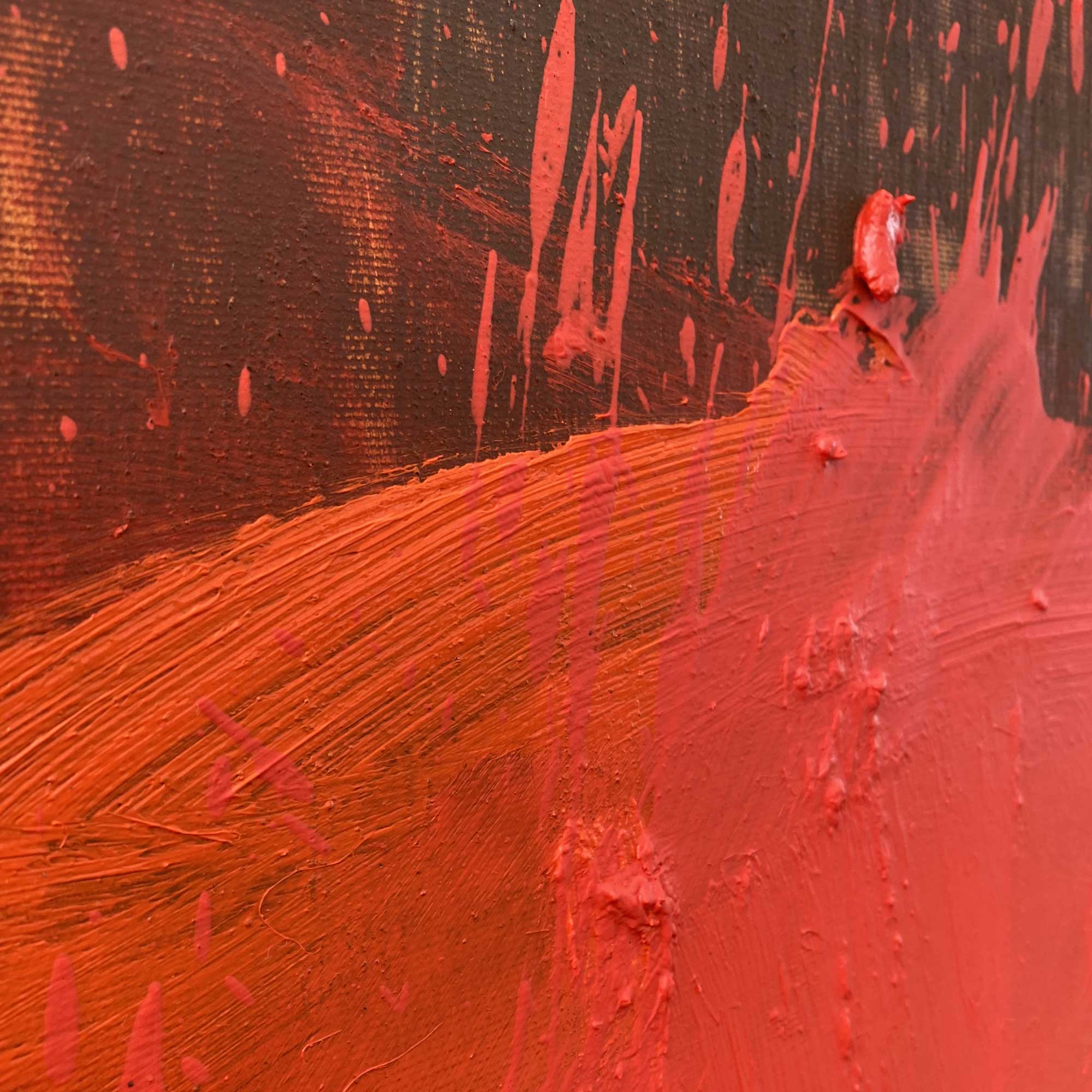 Artwork by Paul Landauer, The Bridge No2, Made of Oil and earth on canvas 