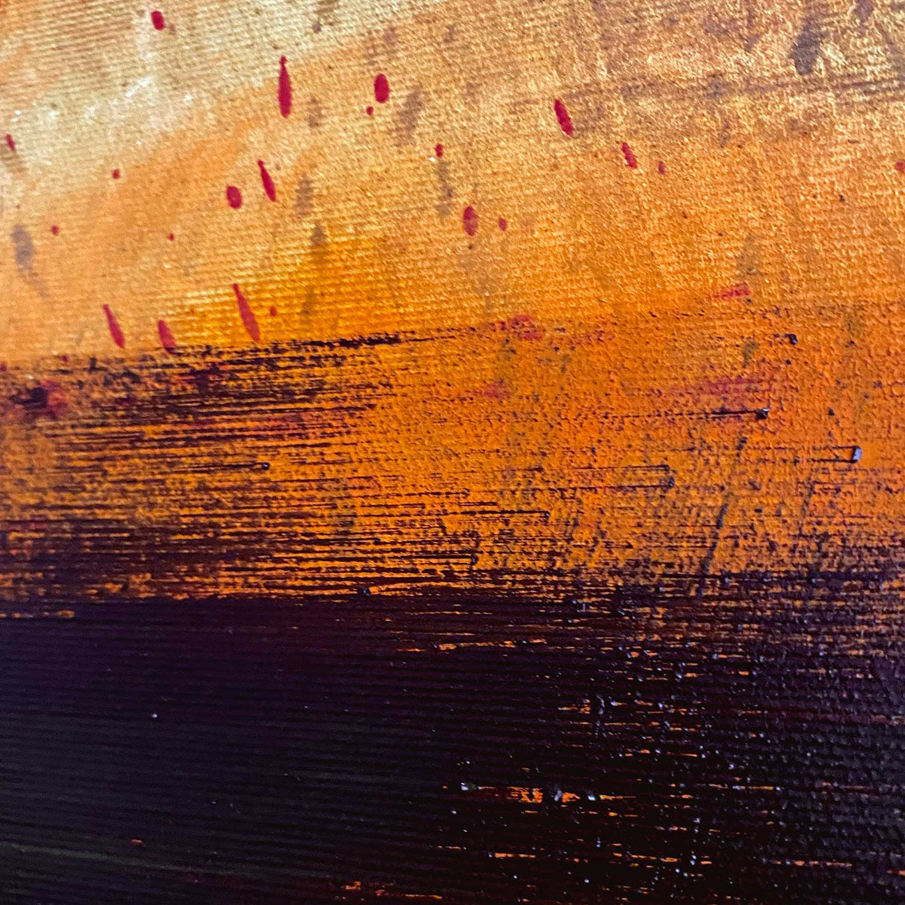 Artwork by Paul Landauer, Untitled Almost Black, Made of Mixed media on canvas 