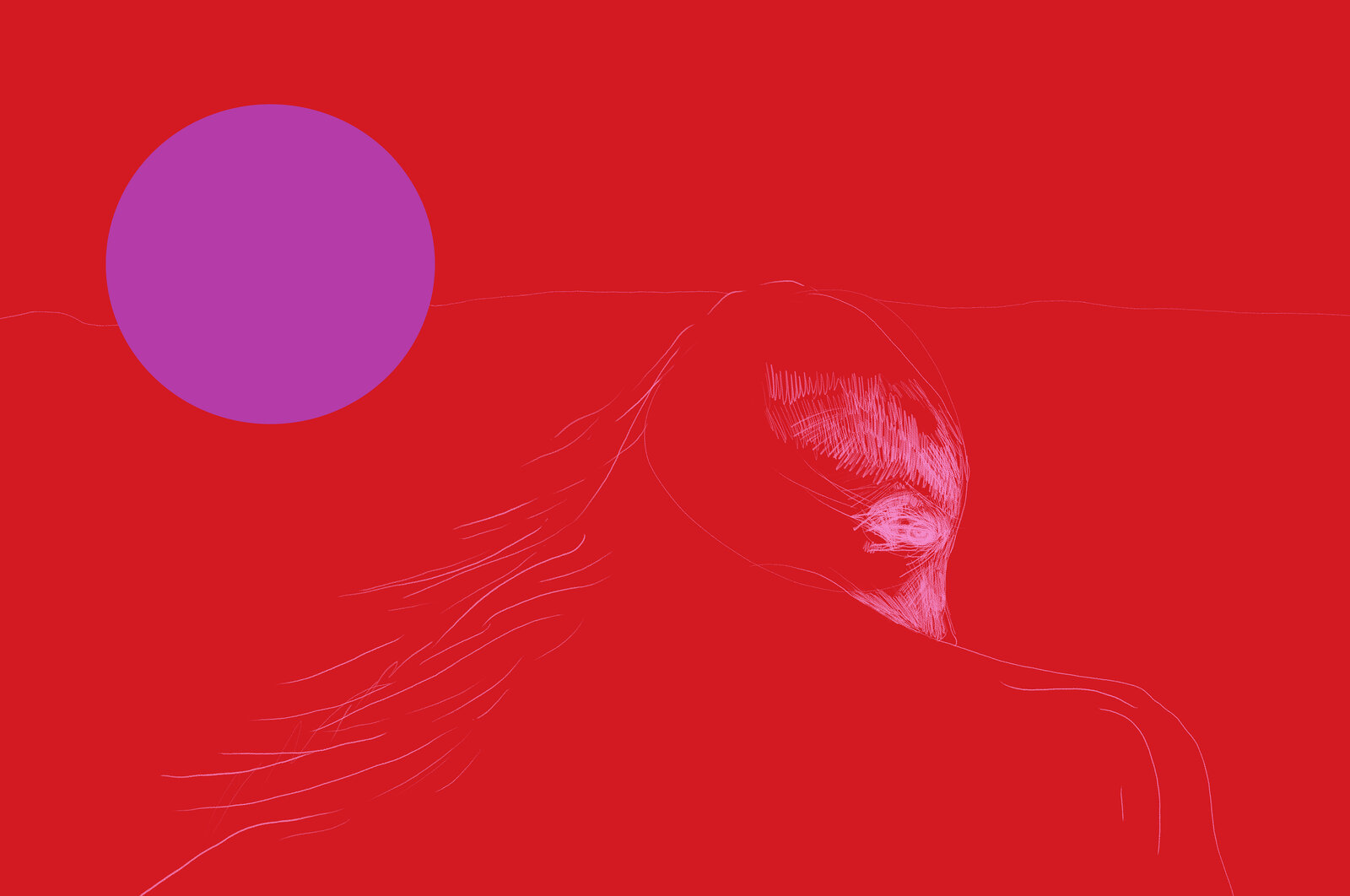 The Mauve Hour III (Soleil Rouge) by Paul Maheke, 2021