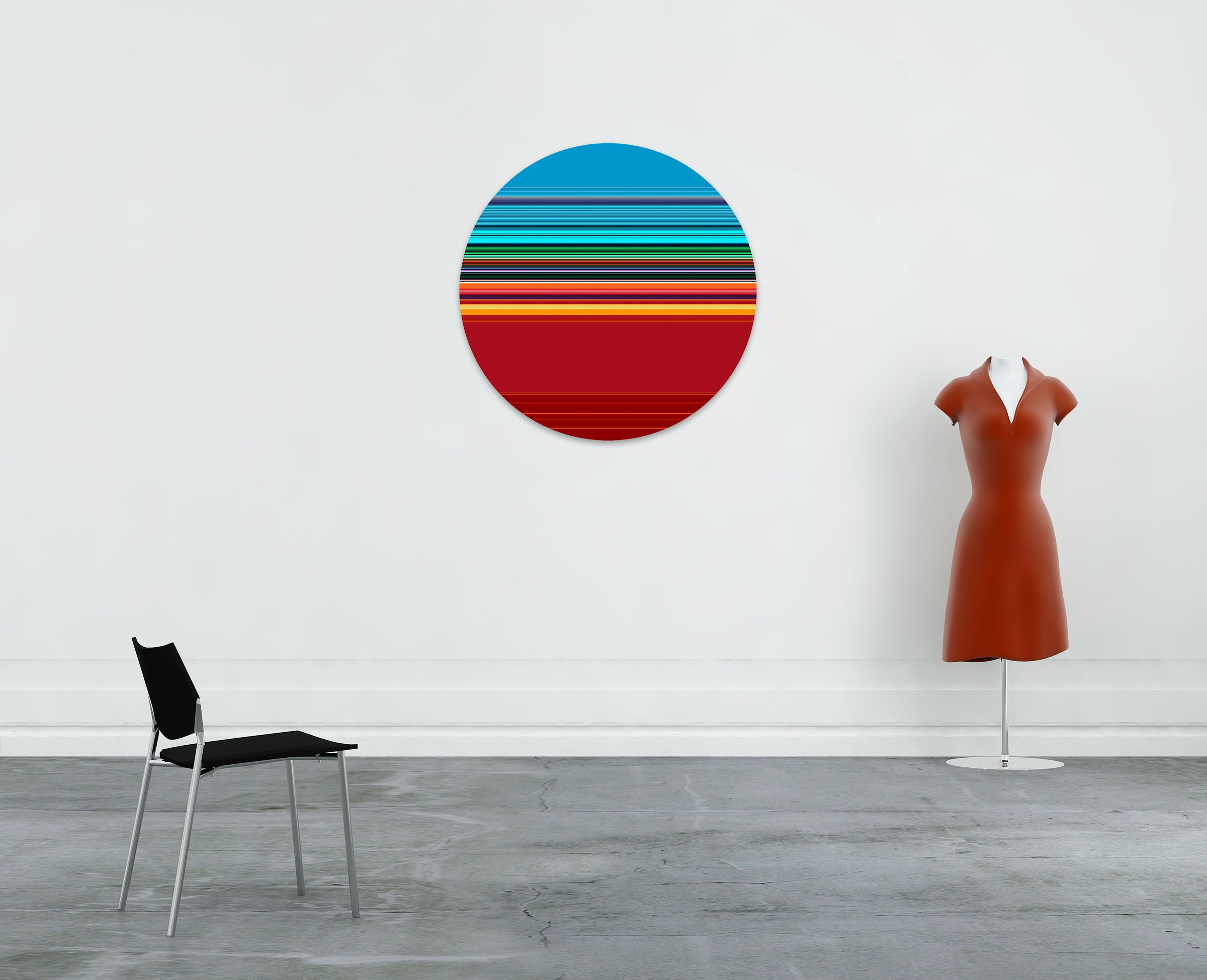 Artwork by Paul Snell, Intersect # 201502, Made of Chromogenic Print Face-mounted 4.5mm Plexiglas 