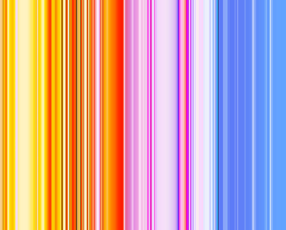 A colorful striped pattern on a blue background.