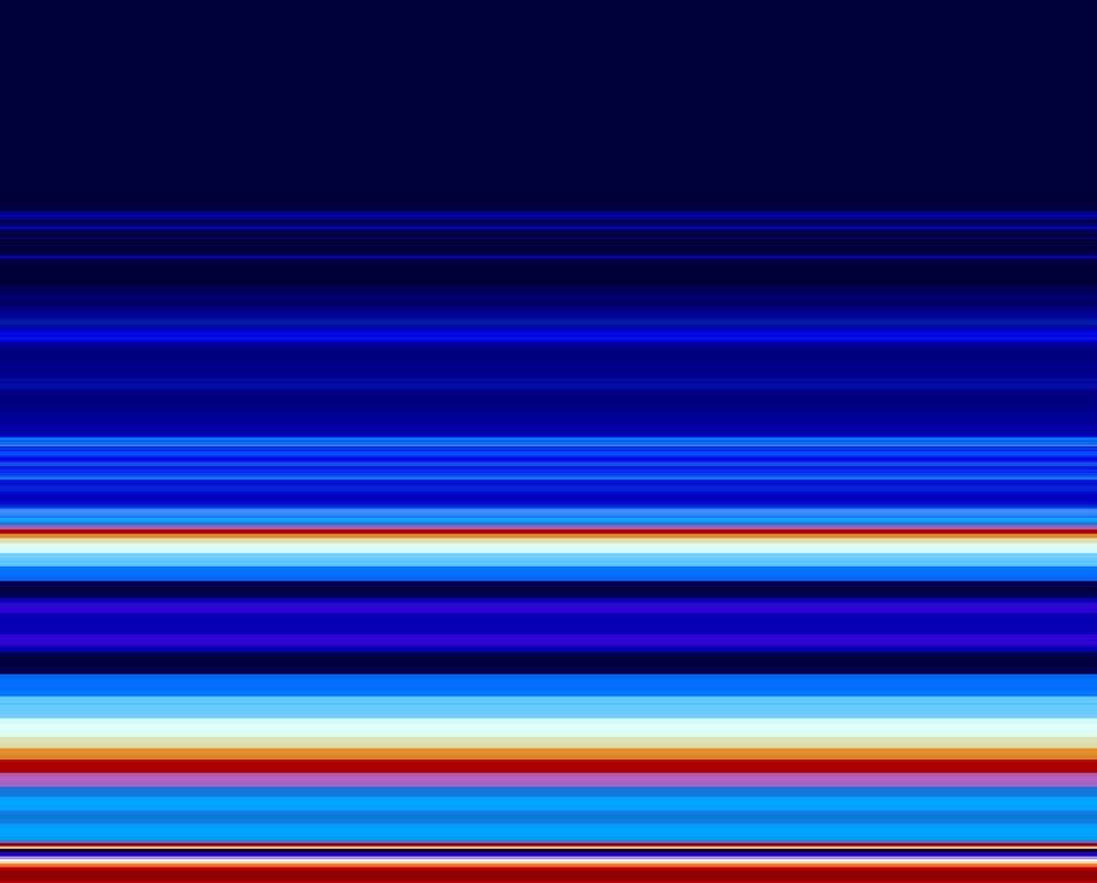 A colorful striped pattern on a white background.