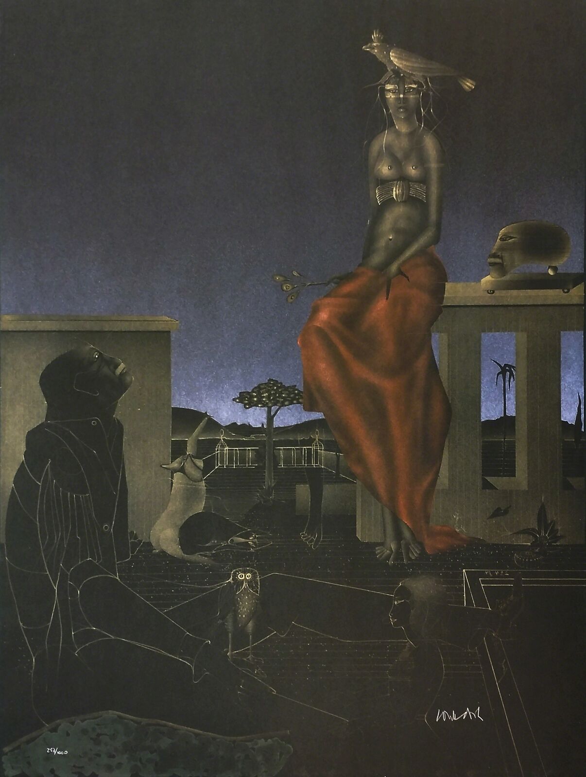 PARADIESGARTEN by Paul Wunderlich, 1984