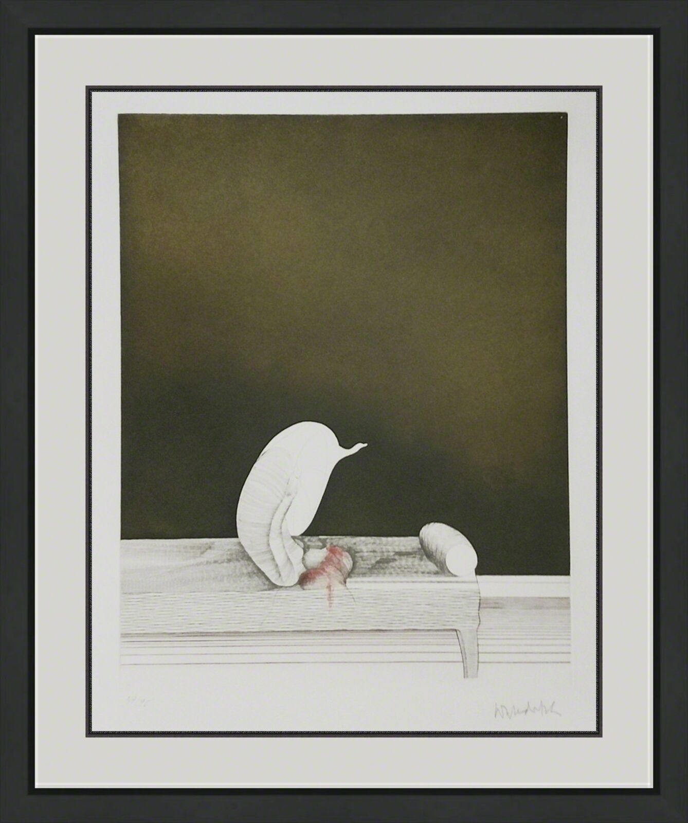 Artwork by Paul Wunderlich, SOFAFIGUR, Made of Etching & Aquatint On Paper 
