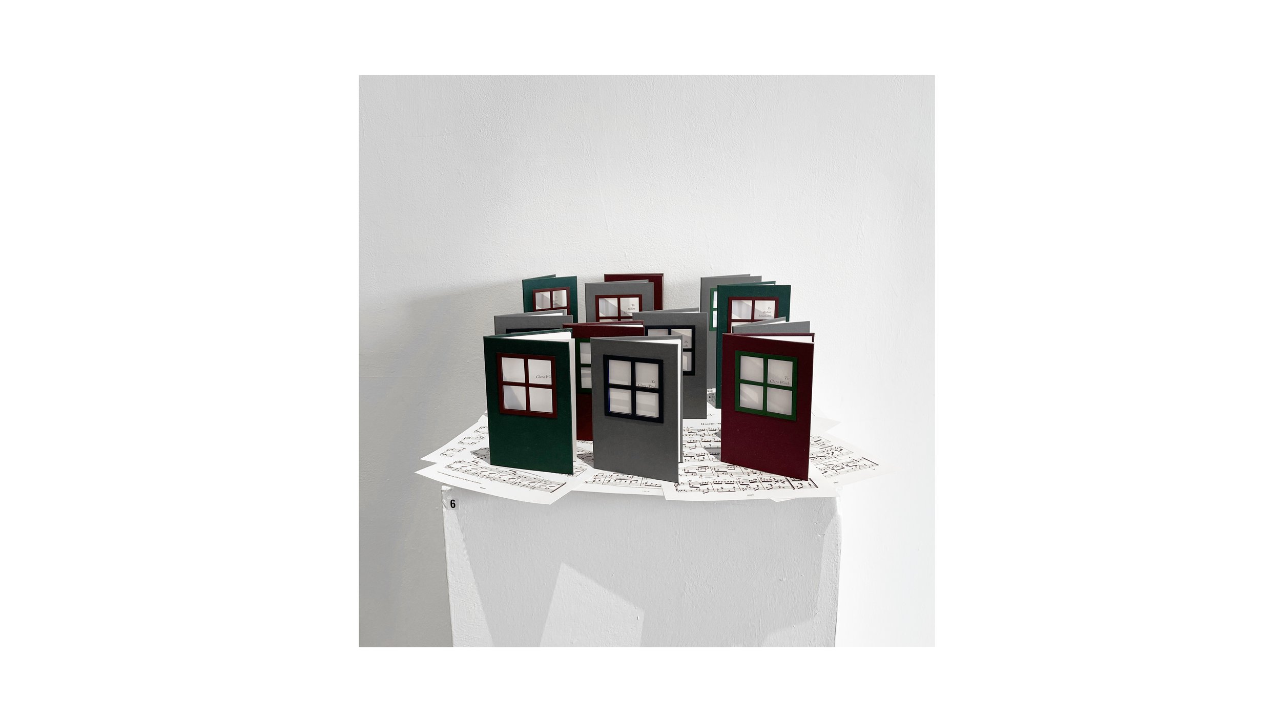The Legends of Robert Schumann: Kinderszenen Book Art Installation, (Variation II) by Pauline Rafal, null