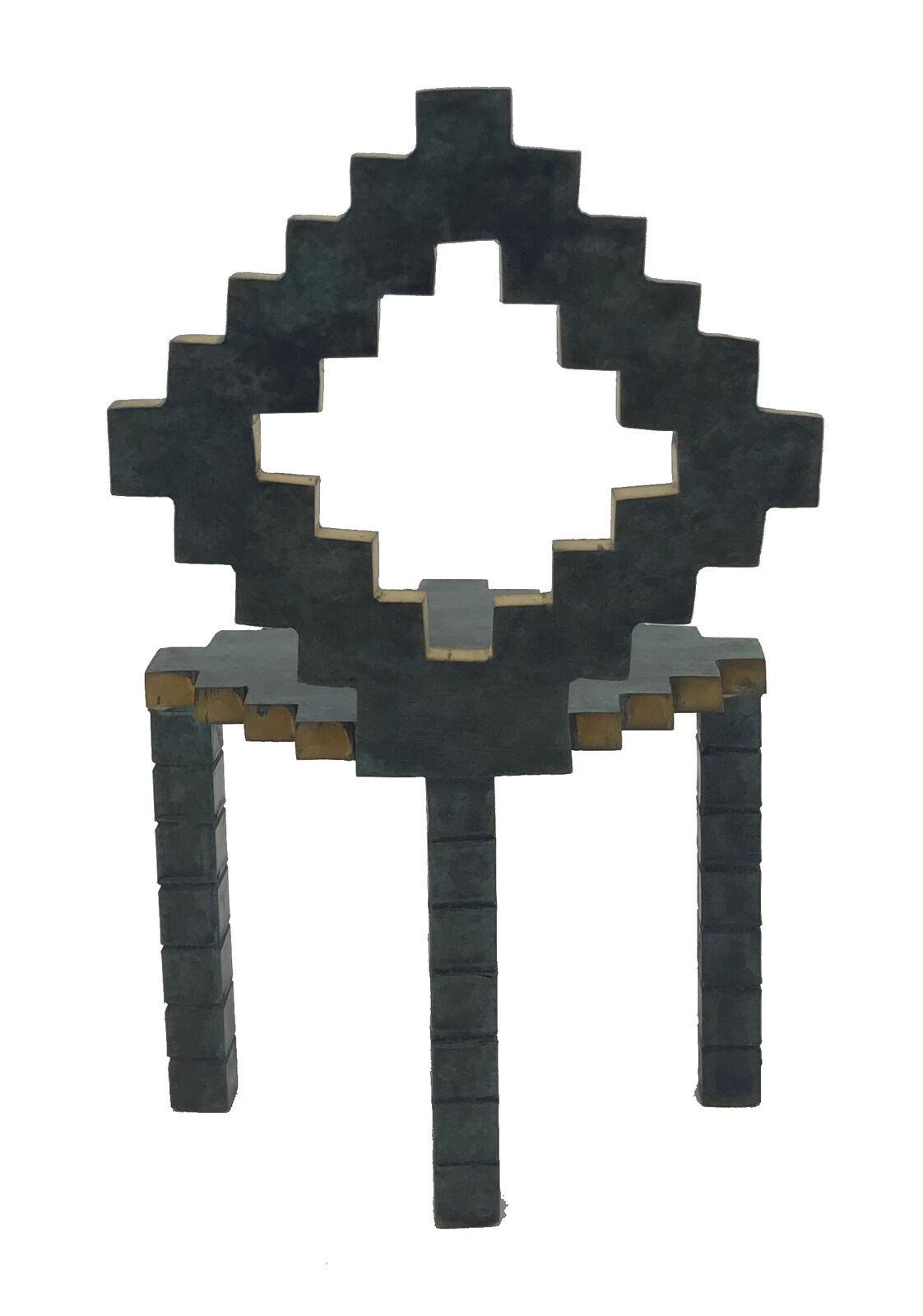 Artwork by Pedro Friedeberg, SILLA POLICROMADA, Made of Bronze 