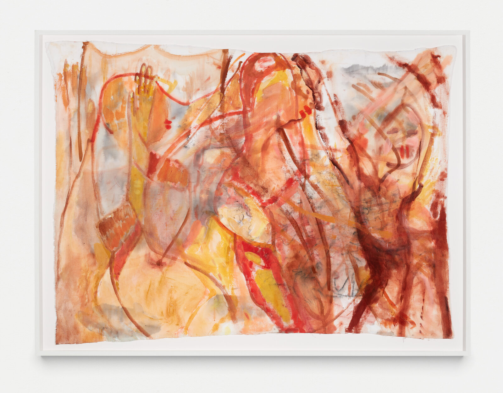 Artwork by Pélagie Gbaguidi, Incandescence, Made of Pigment on canvas 