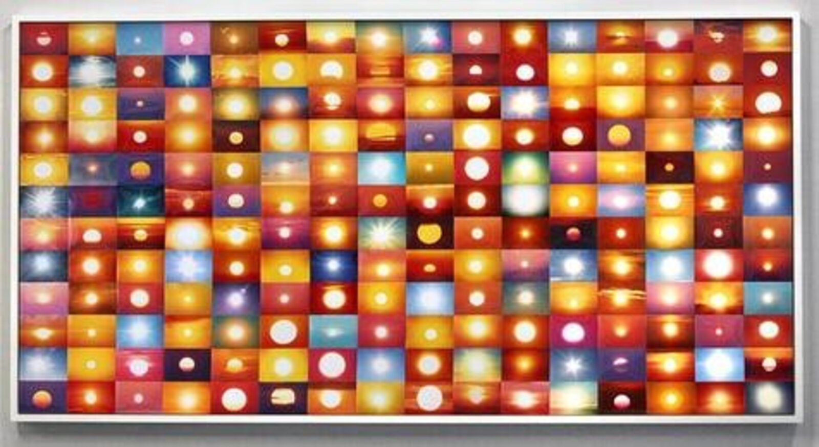 11892865 Suns from Sunsets from Flickr (Partial) 1/25/13 by Penelope Umbrico, 2013