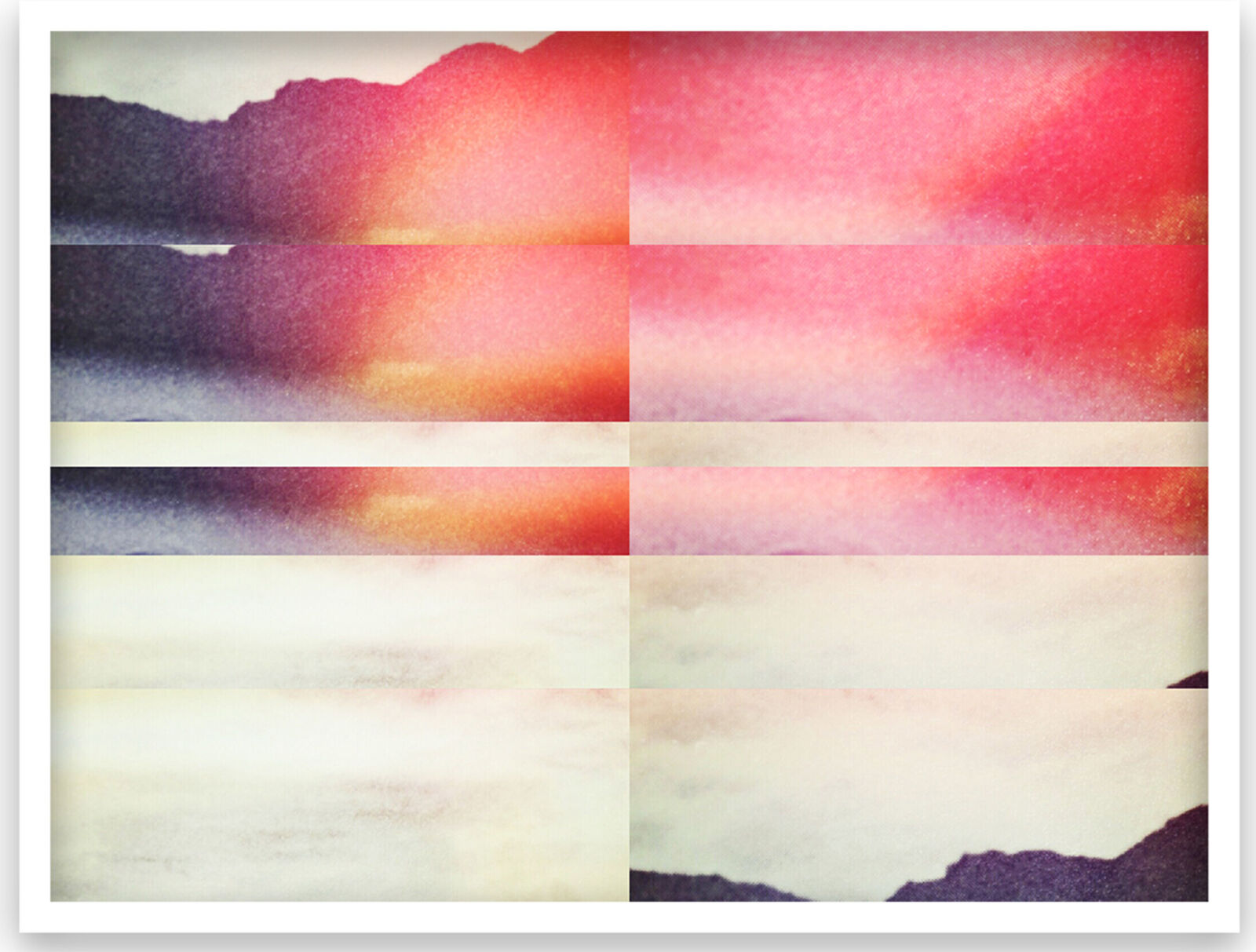Artwork by Penelope Umbrico, One Weston with Quad Filter and Lightleak,, Made of Chromogenic prints / Edition of 3 + 2 AP 