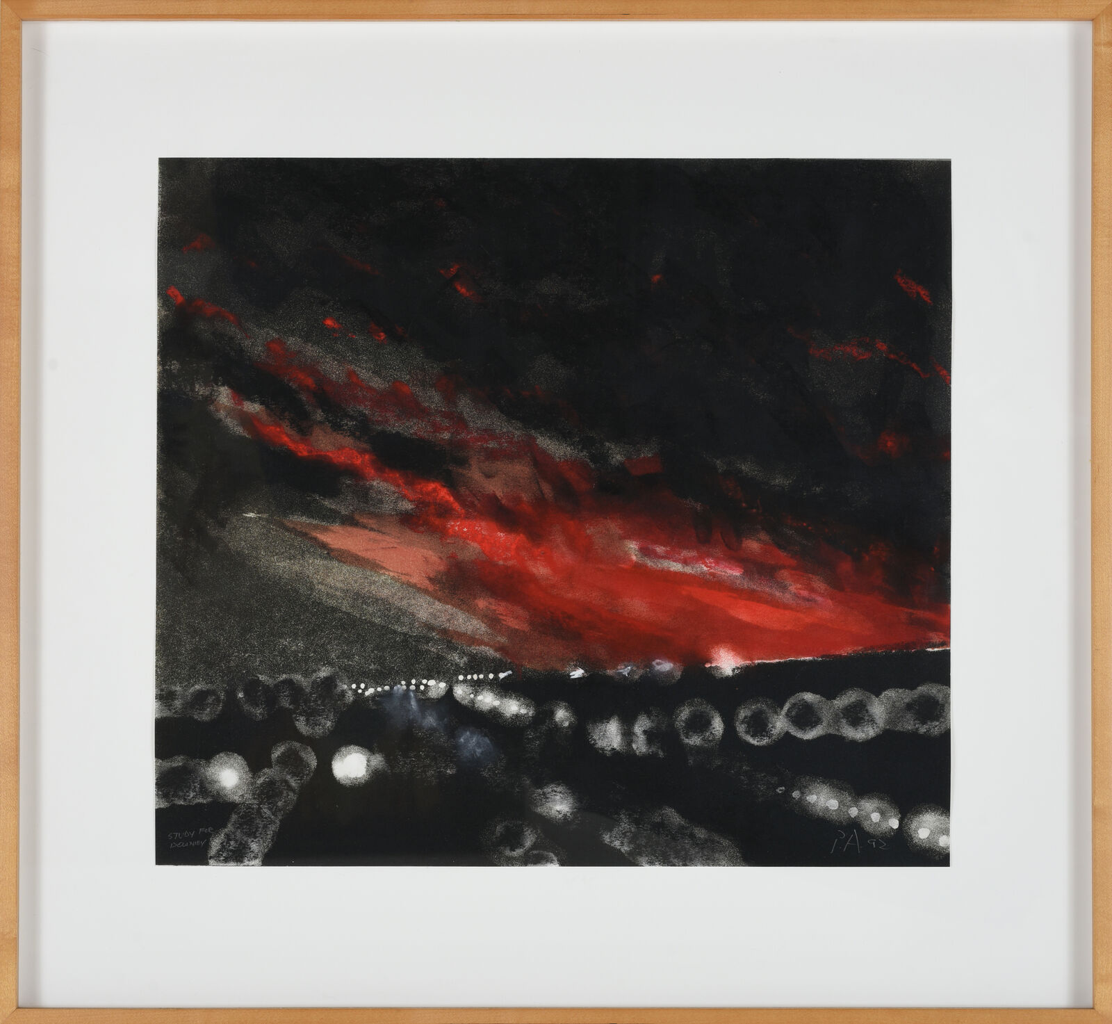 Artwork by Peter Alexander, Study for Downey, Made of Oil on pastel on paper 