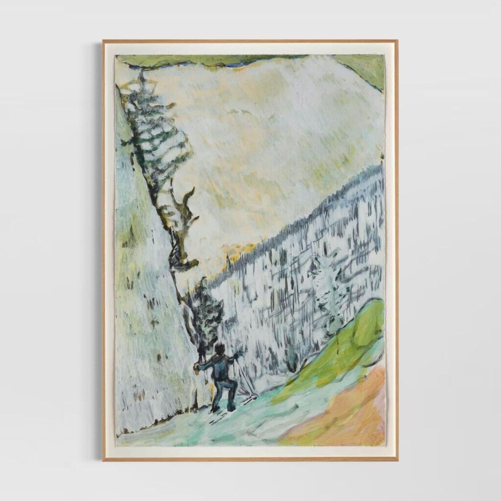 Artwork by Peter Doig, D1-2 Couloir 2, Made of Giclée Print on Cotton Smooth Rag 