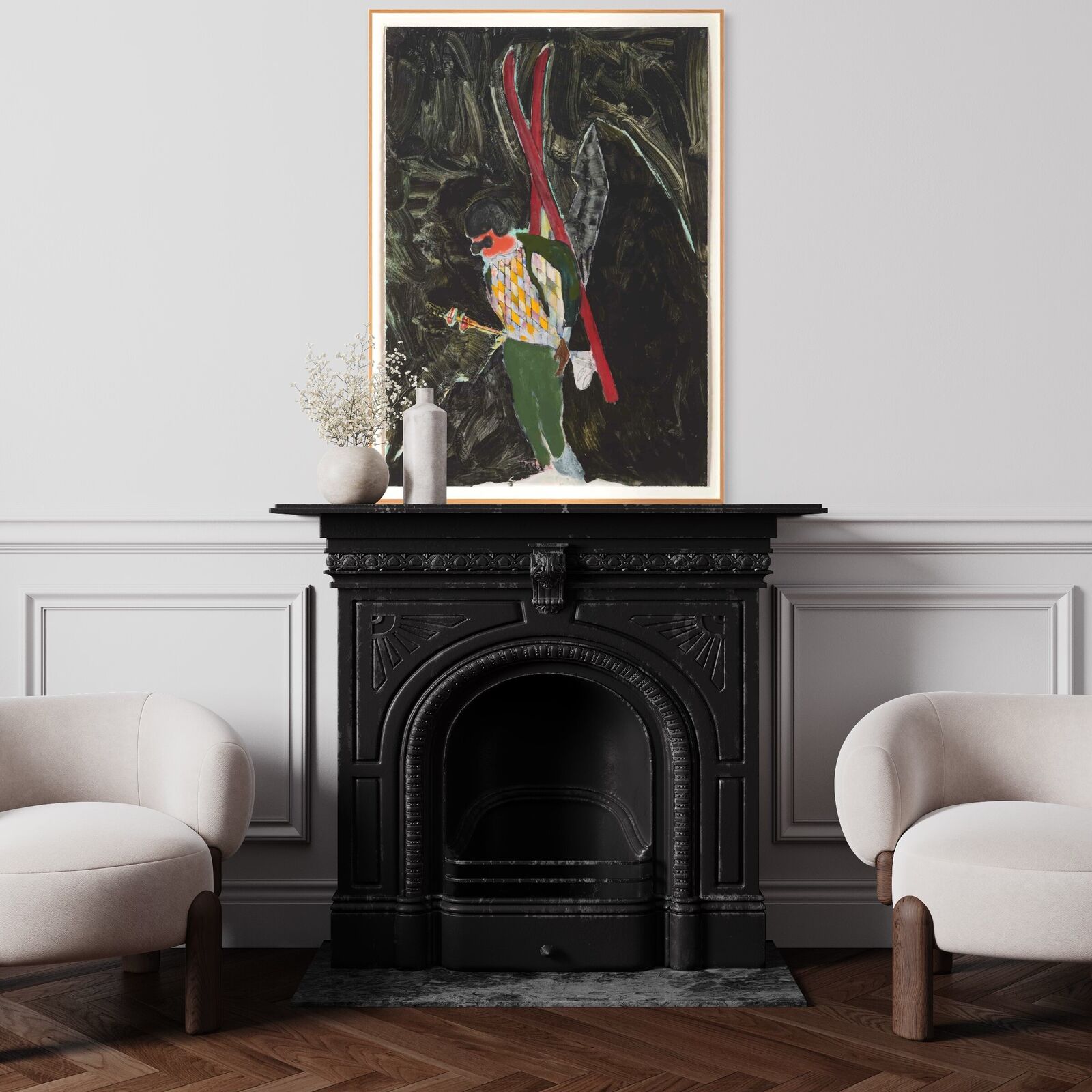 Artwork by Peter Doig, D1-5 Alpinist Night, Made of Giclée Print on Cotton Smooth Rag 