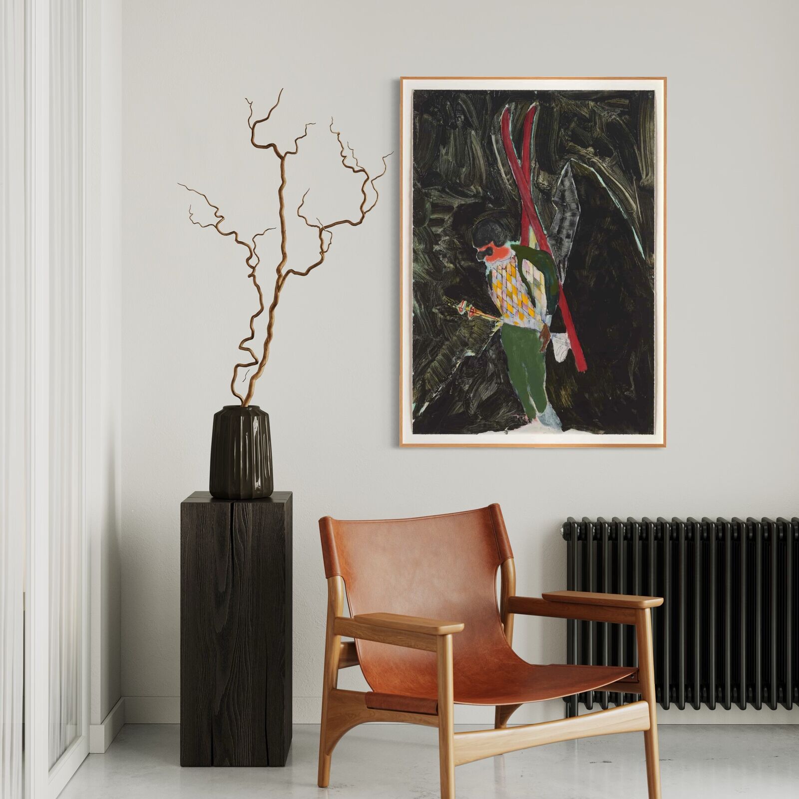 Artwork by Peter Doig, D1-5 Alpinist Night, Made of Giclée Print on Cotton Smooth Rag 