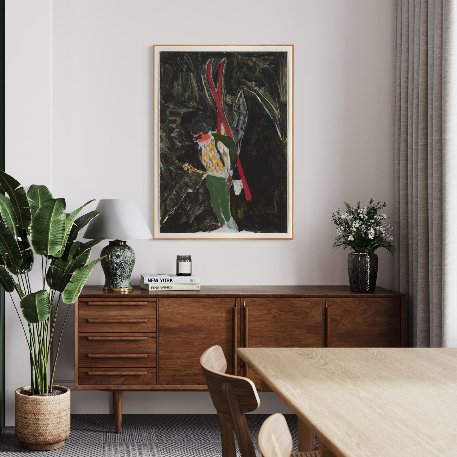 Artwork by Peter Doig, D1-5 Alpinist Night, Made of Giclée Print on Cotton Smooth Rag 