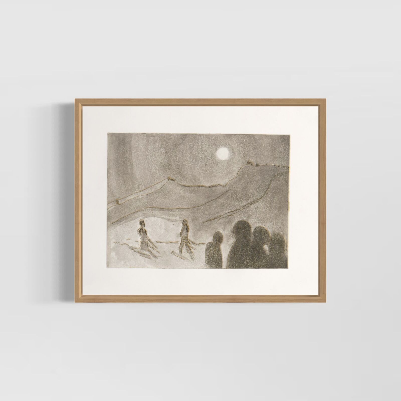 Artwork by Peter Doig, Gornergrat Yellow Sky, Made of Etching with aquatint, spitbite, drypoint 
