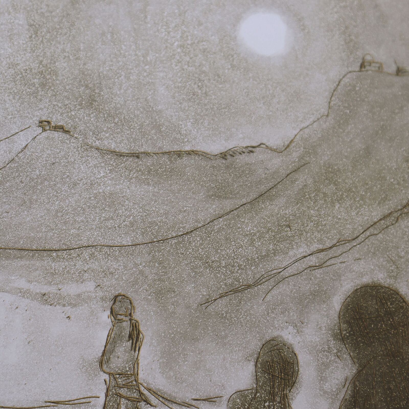 Artwork by Peter Doig, Gornergrat Yellow Sky, Made of Etching with aquatint, spitbite, drypoint 