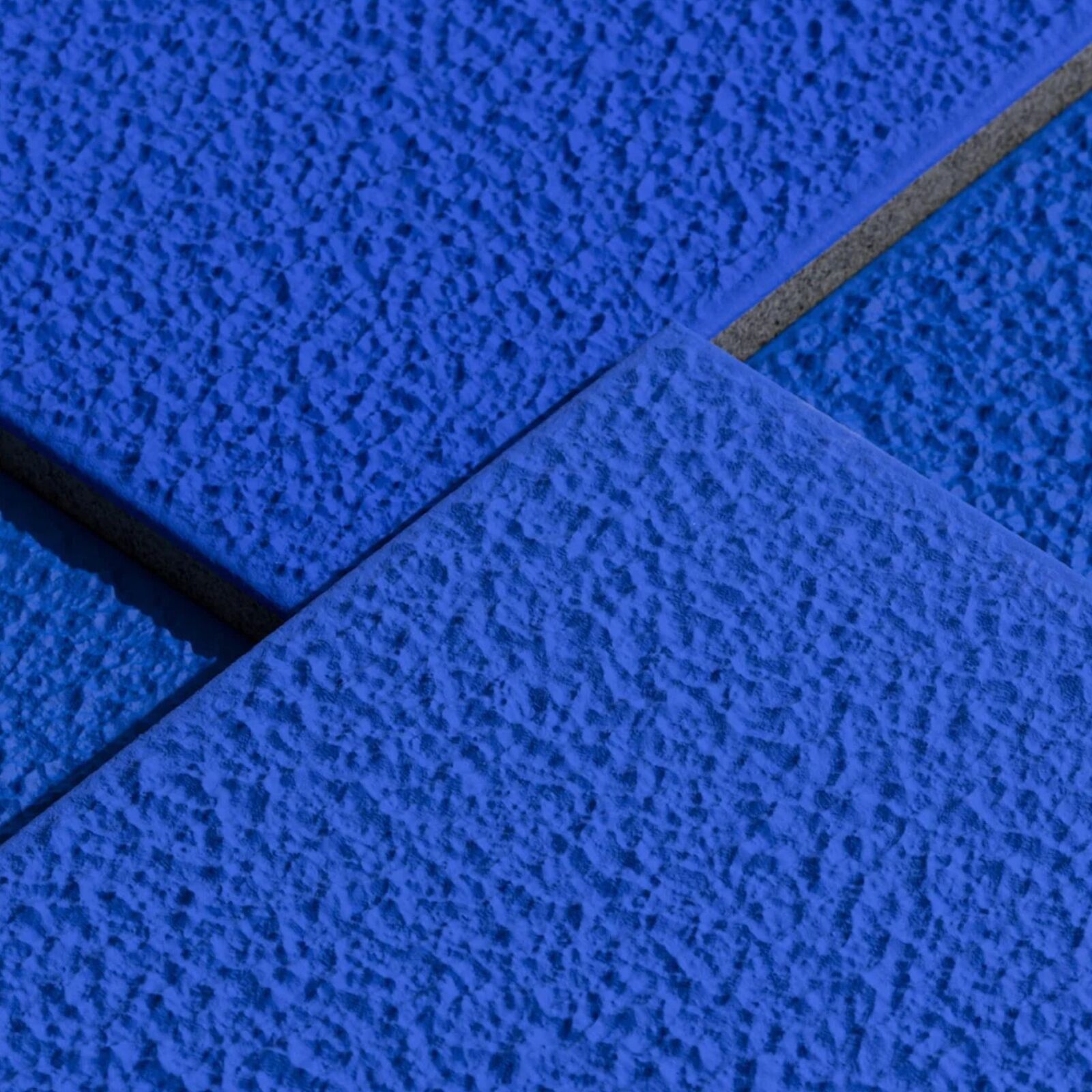 Artwork by Peter Halley, Blue, Nine Times, Made of Acrylic, fluorescent acrylic on HI-RND technology print on aluminium 