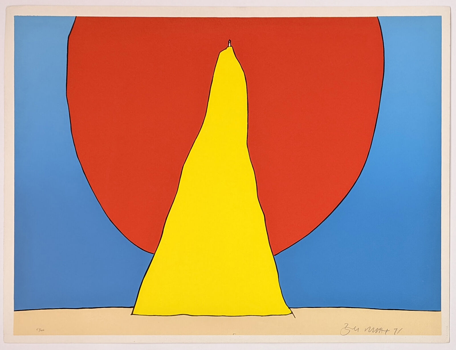 Artwork by Peter Max, CLOSER TO GOD, Made of Screenprint On Arches Paper 