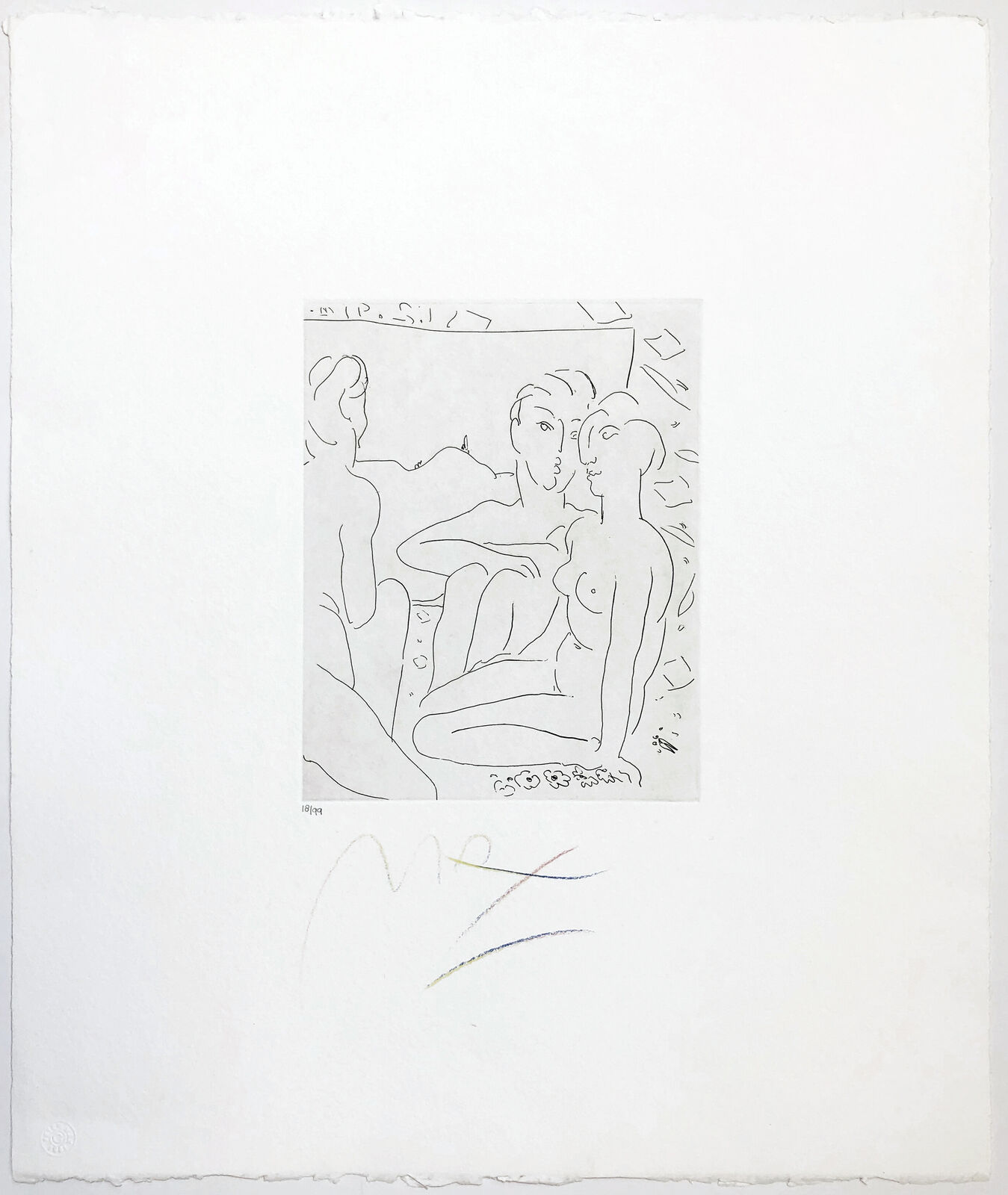 Artwork by Peter Max, HOMAGE TO PICASSO, Made of Etching 