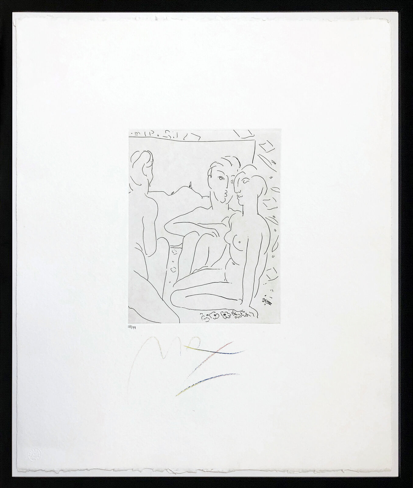 Artwork by Peter Max, HOMAGE TO PICASSO, Made of Etching 
