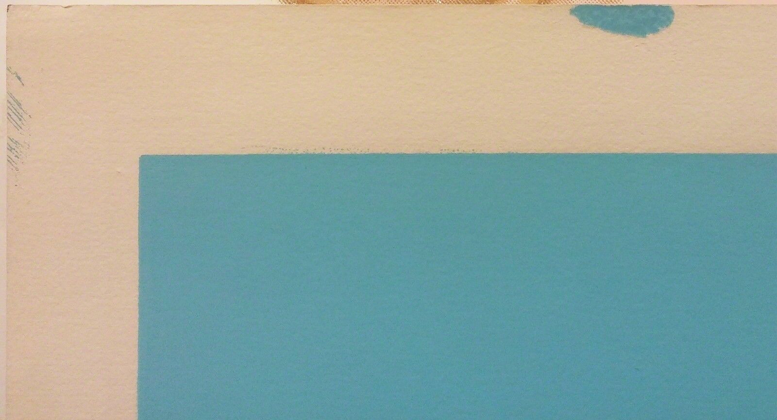 A painting of a man and a woman talking to each other.