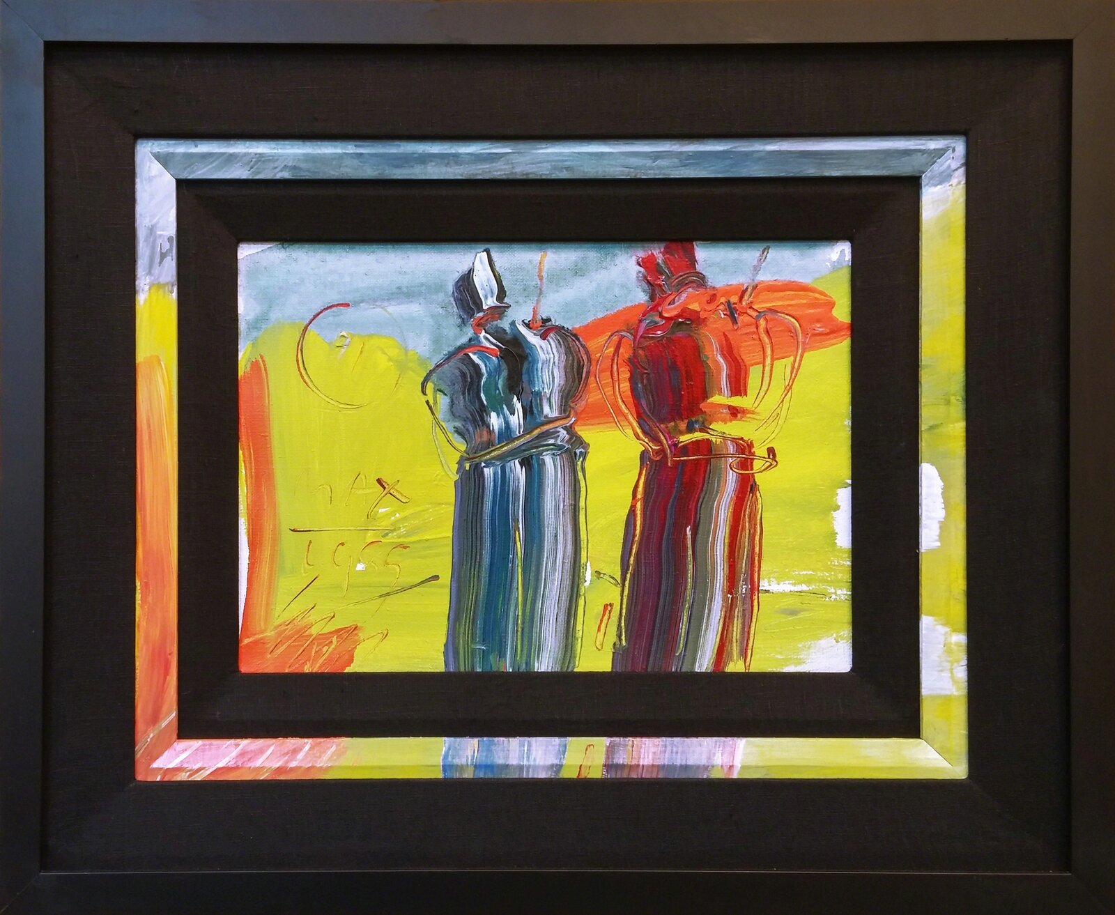 Artwork by Peter Max, Sage, Made of Acrylic On Canvas 