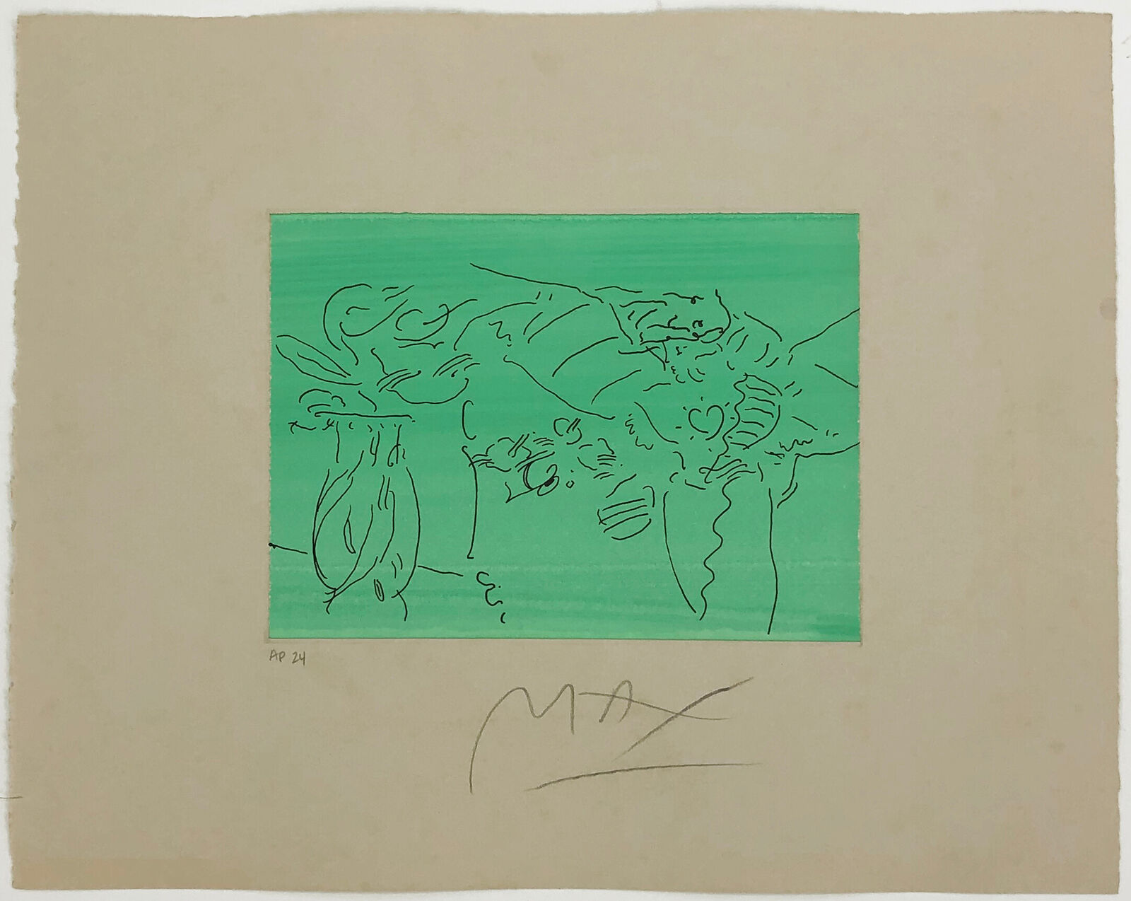 Artwork by Peter Max, THE ANGELS SUITE, Made of Etching 