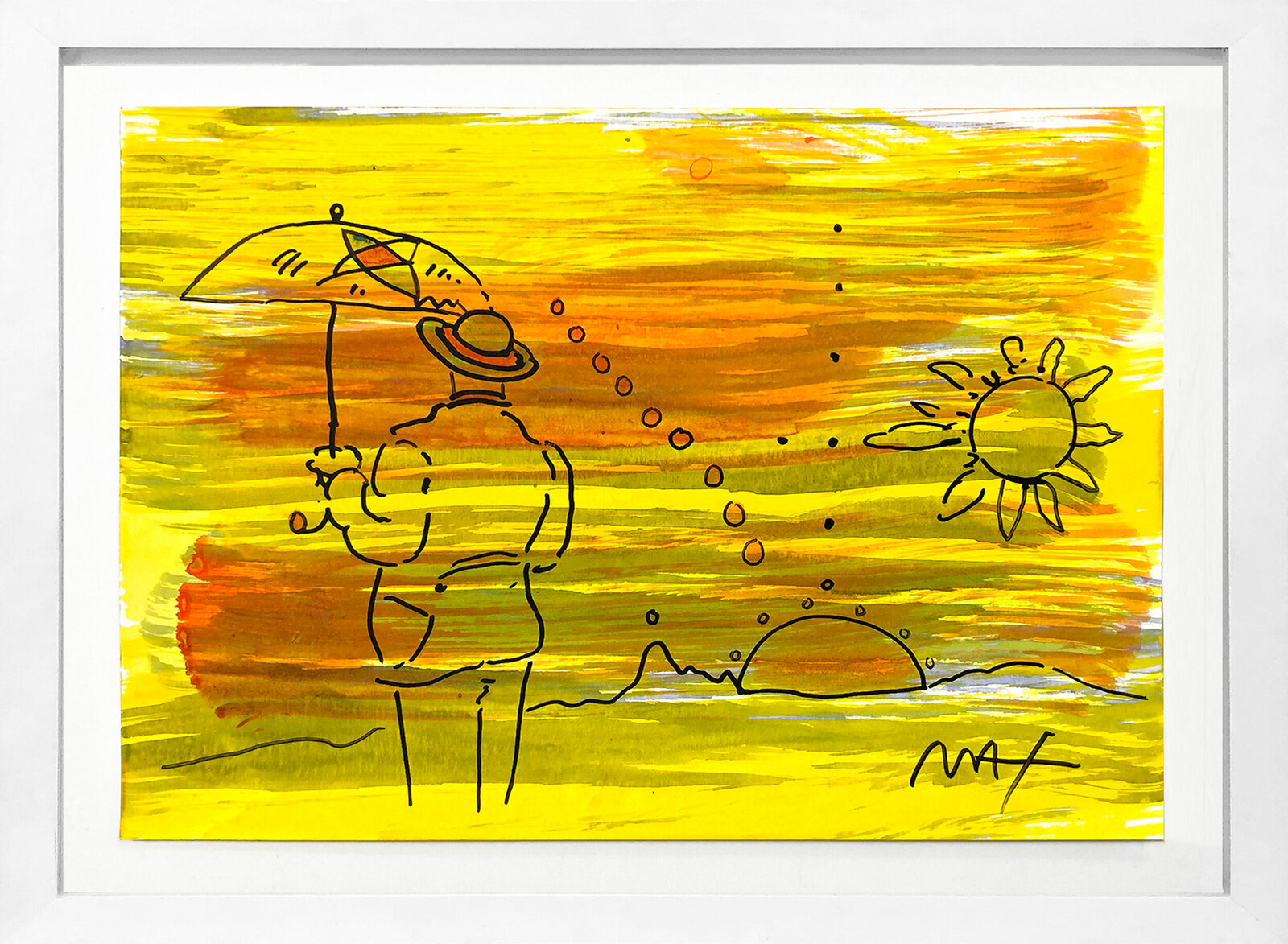 Umbrella Man by Peter Max, 1990