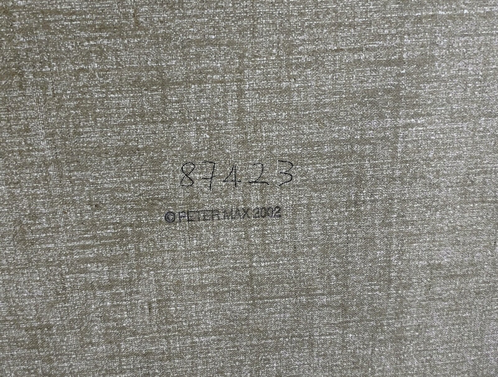 A painting of a woman in a colorful kimono. 