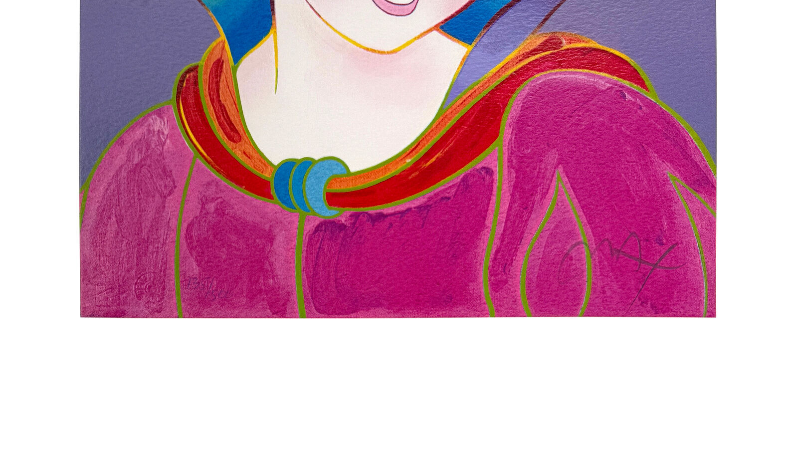 A set of four framed pictures of snow white in different colors.