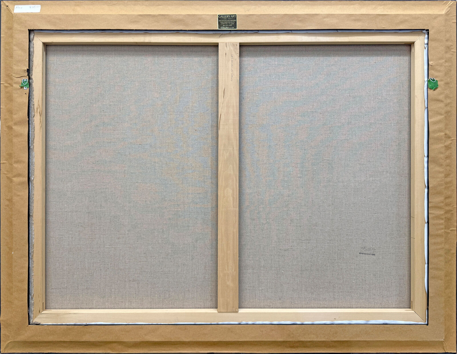 A painting of two women with colorful hair on their heads.