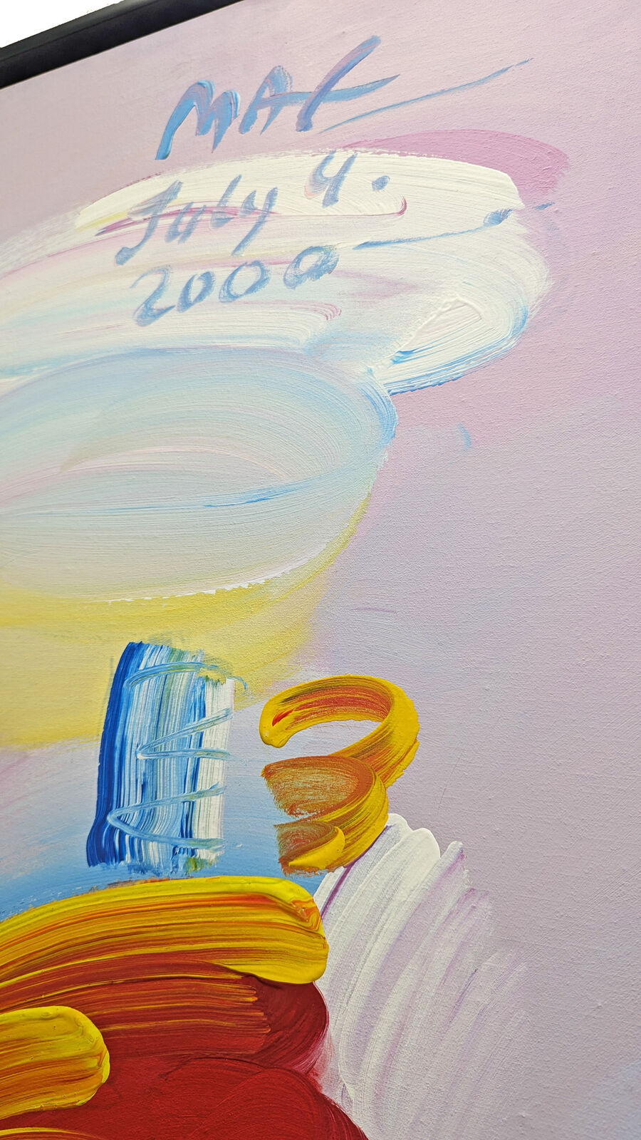 Artwork by Peter Max, Statue of Liberty (huge original painting), Made of Acrylic On Canvas 