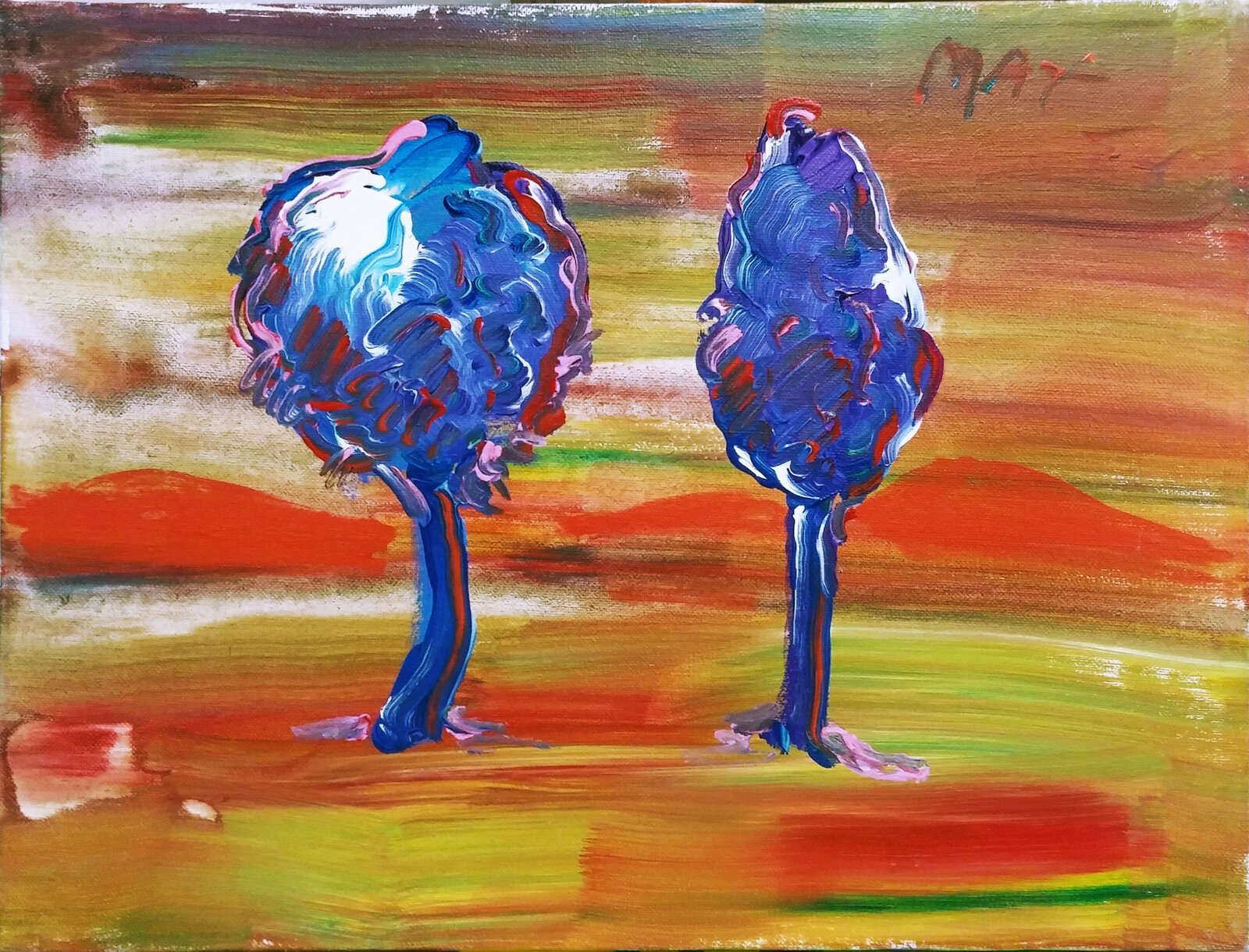 Sunset by Peter Max, 1988