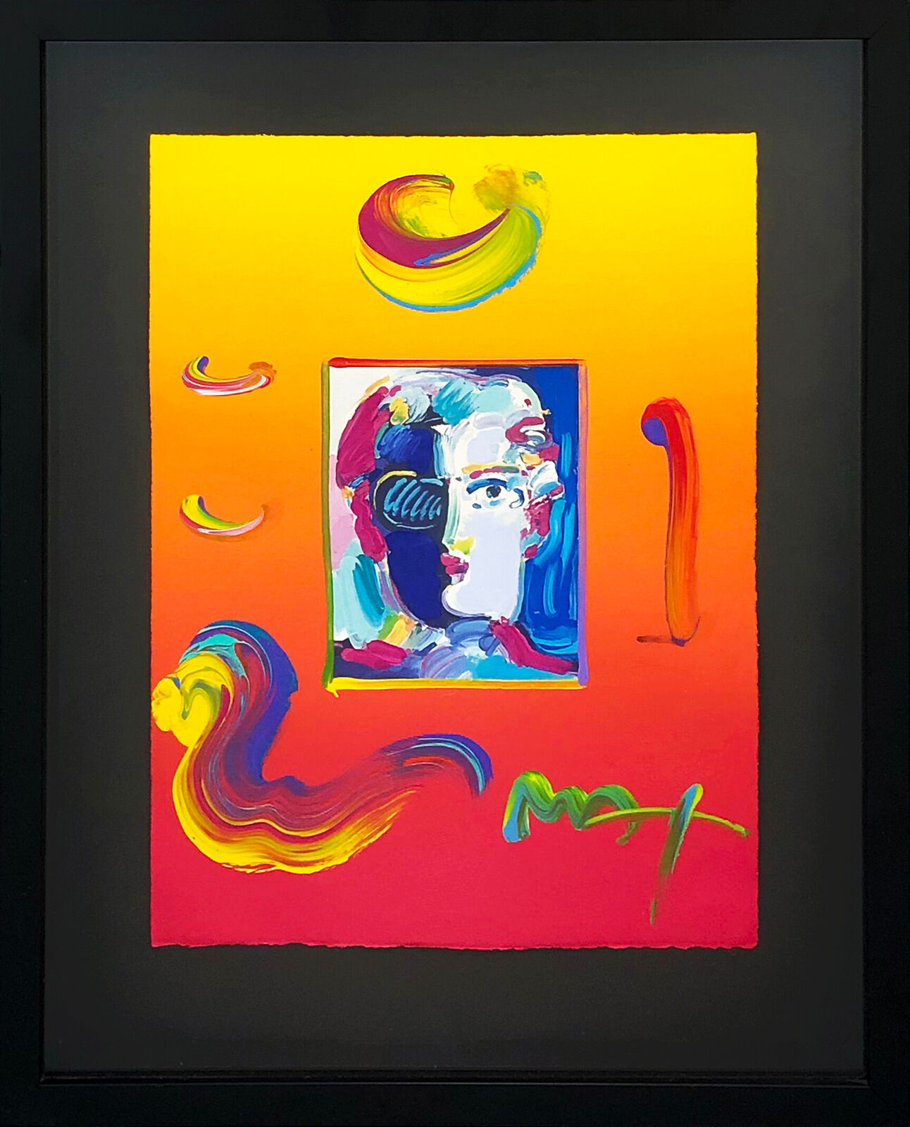 The Faure (unique mixed media on paper) by Peter Max, 2010