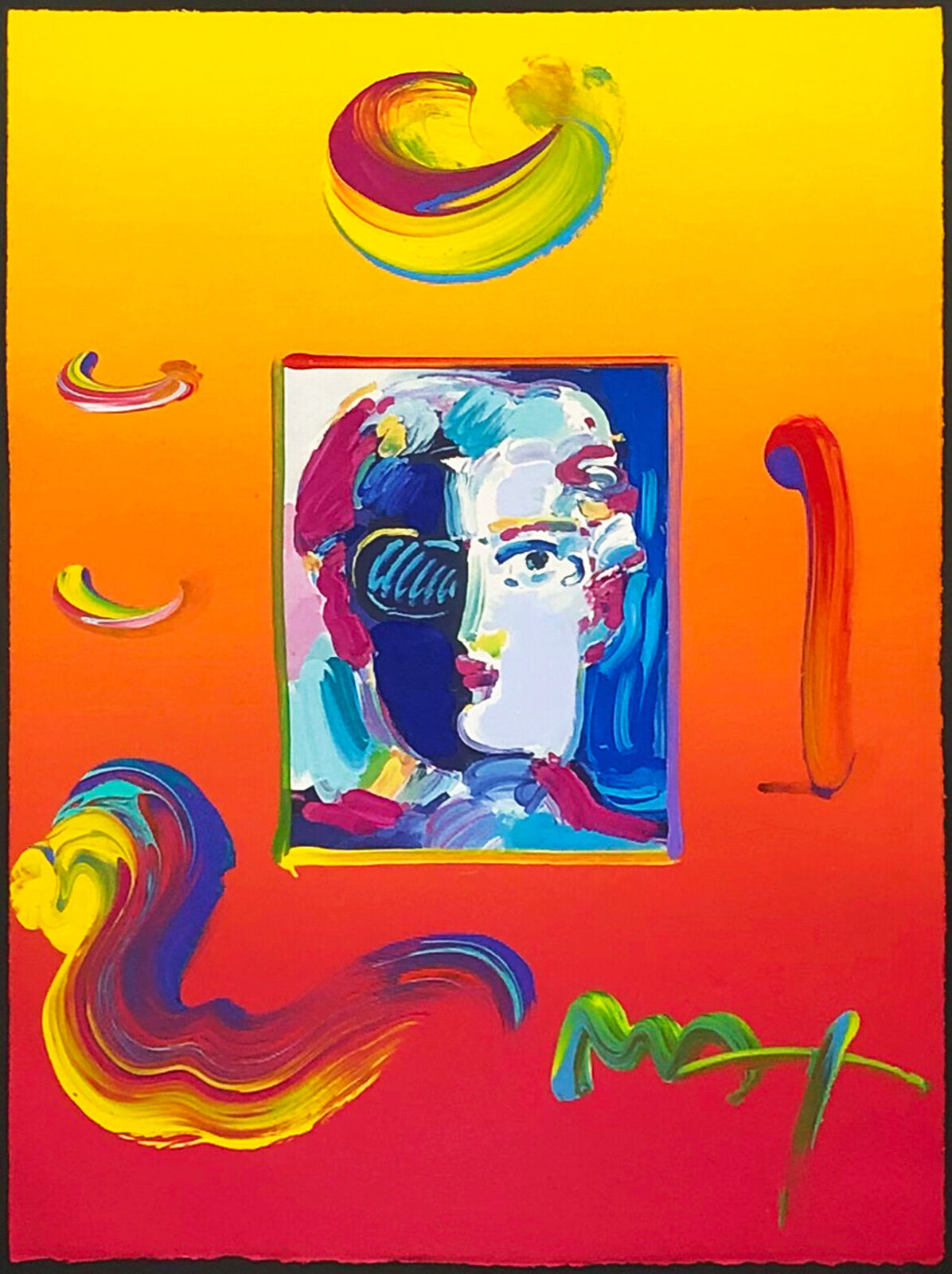 Artwork by Peter Max, The Faure (unique mixed media on paper), Made of Mixed Media On Paper 