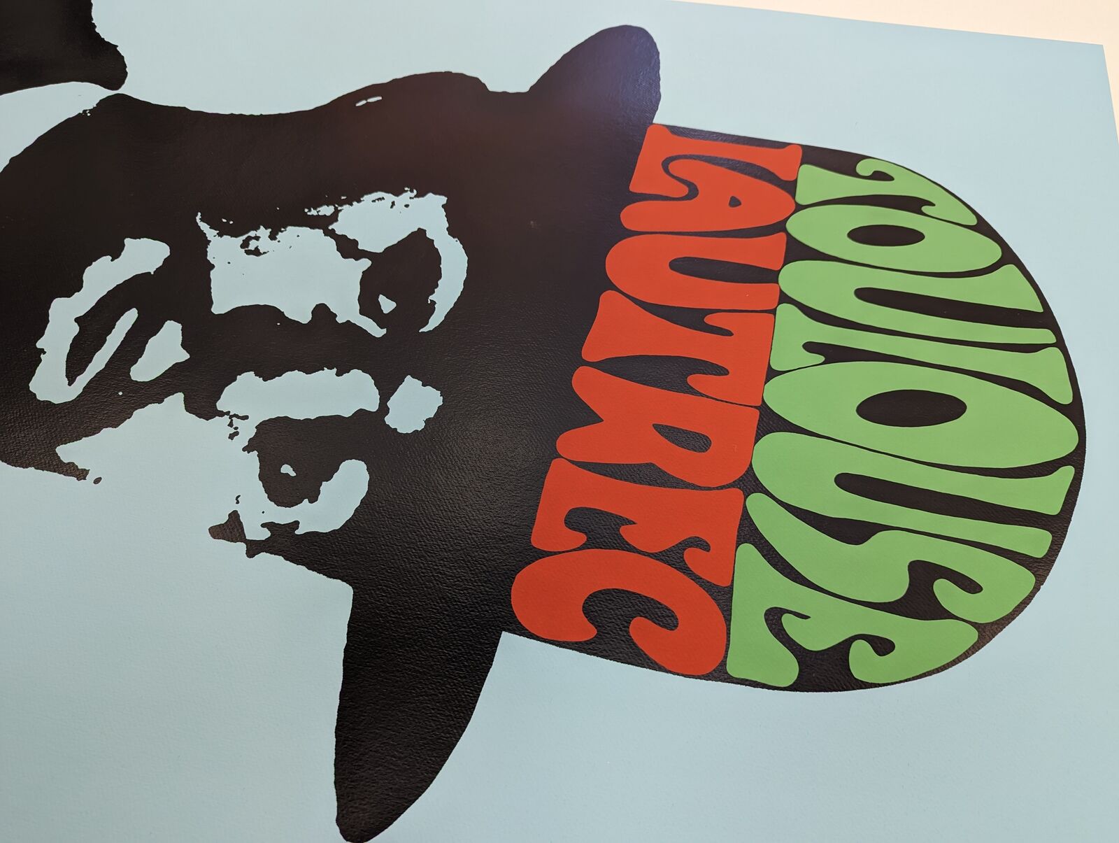 Artwork by Peter Max, Toulouse Lautrec (Blue), large hand signed serigraph, Made of Serigraph 