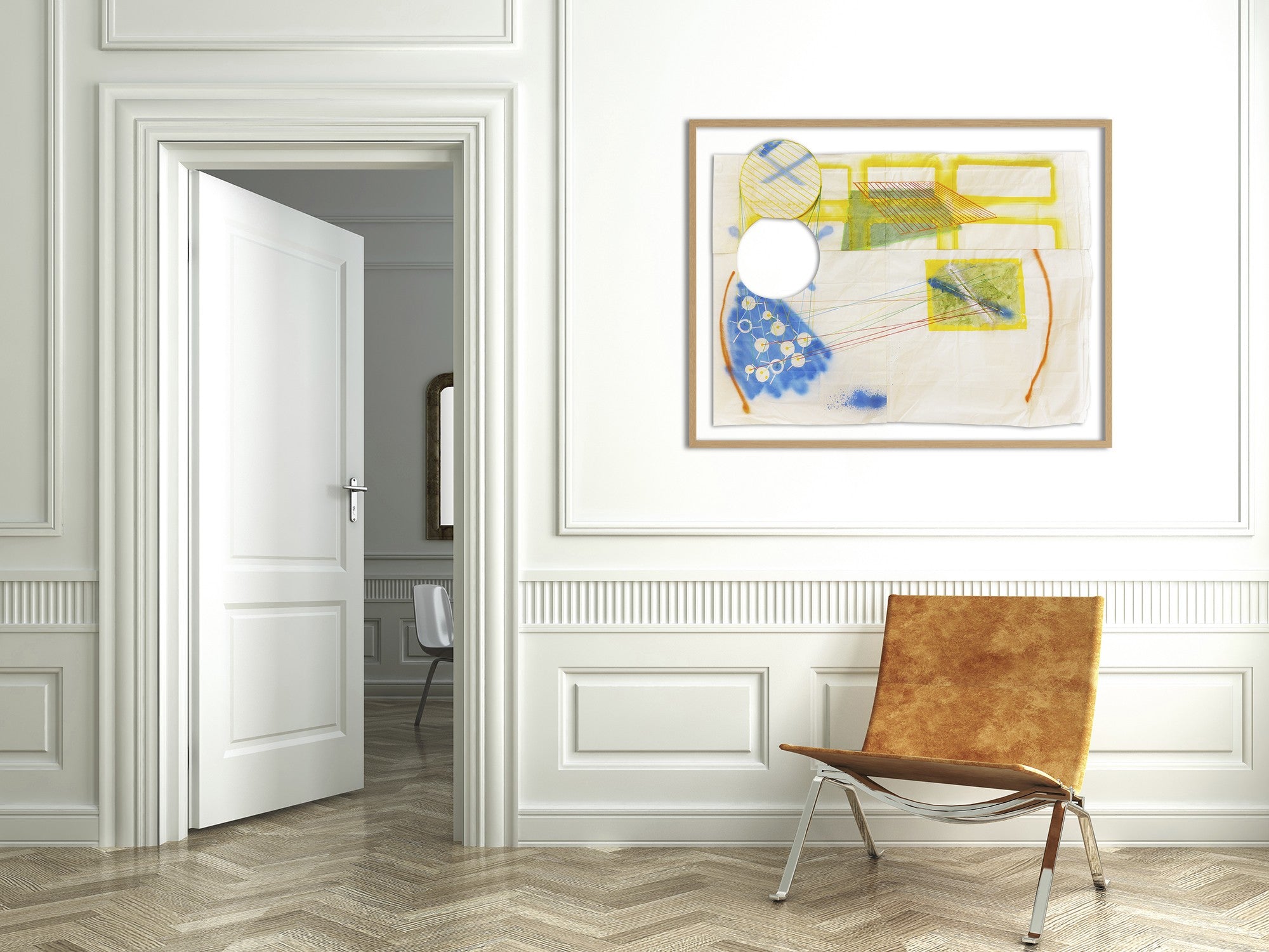 Artwork by Peter Soriano, Colby 10, Made of Spray paint, pencil, ink, watercolor on paper 