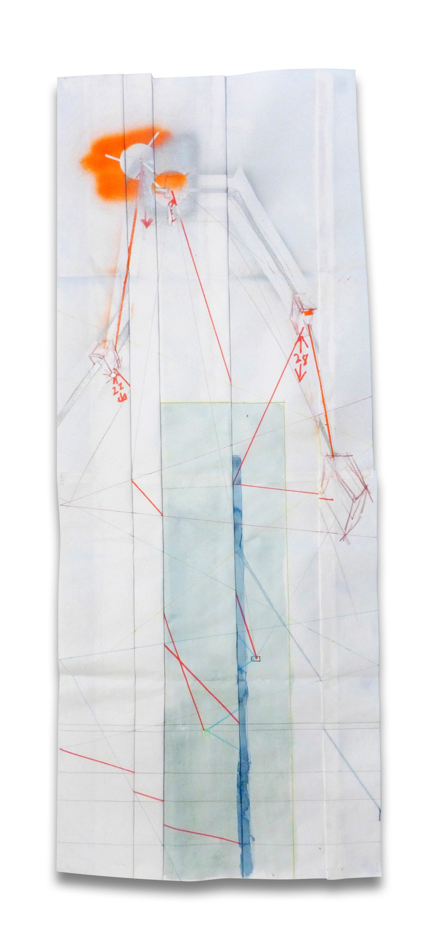 A piece of paper with a drawing on it.