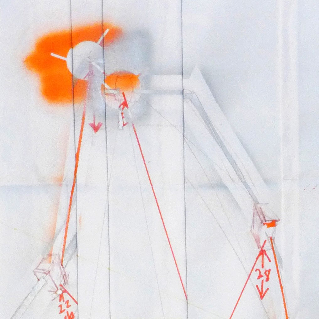 A piece of paper with a drawing on it.