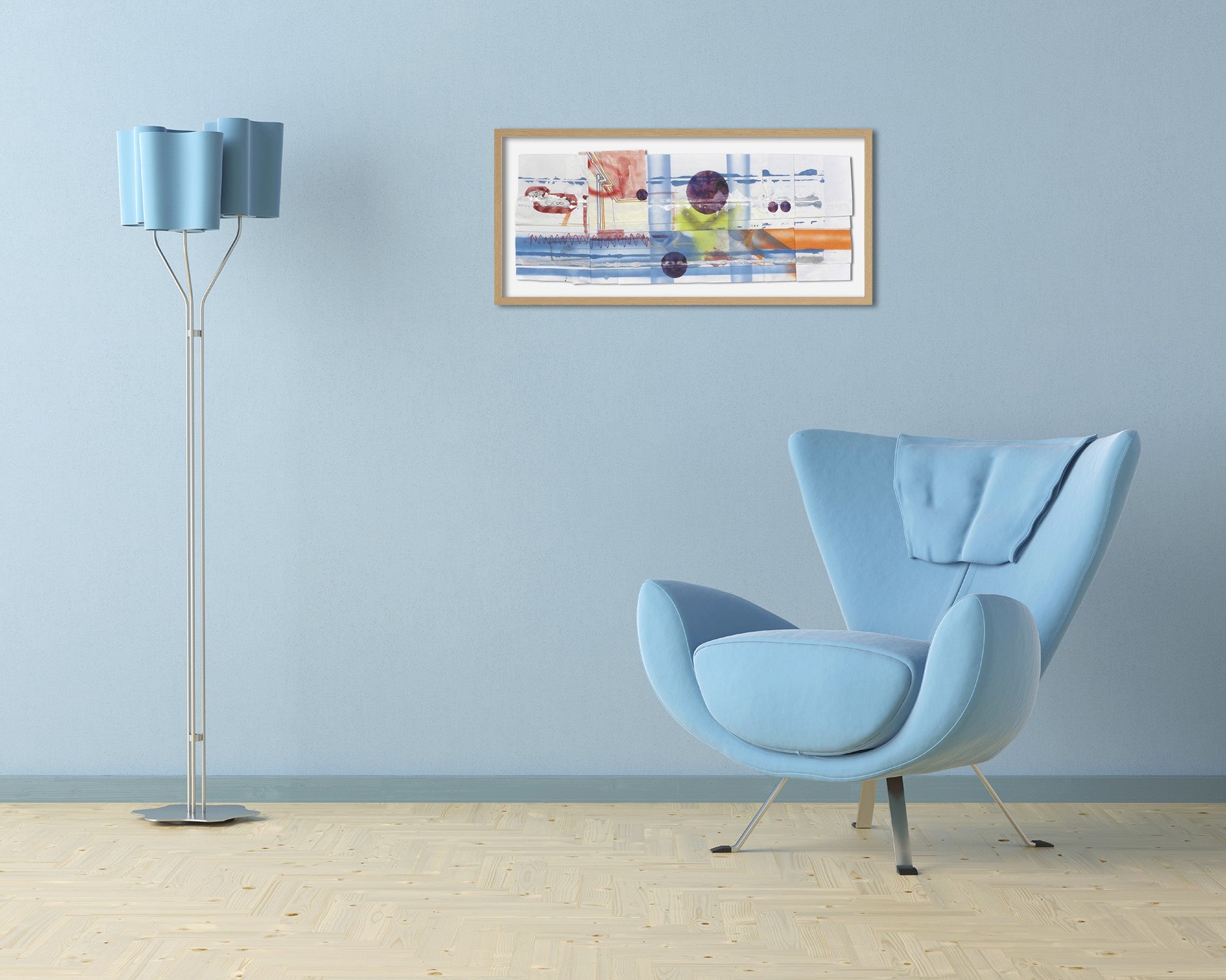 Artwork by Peter Soriano, Warren st 18, Made of Spray paint, pencil, ink, watercolor on paper 