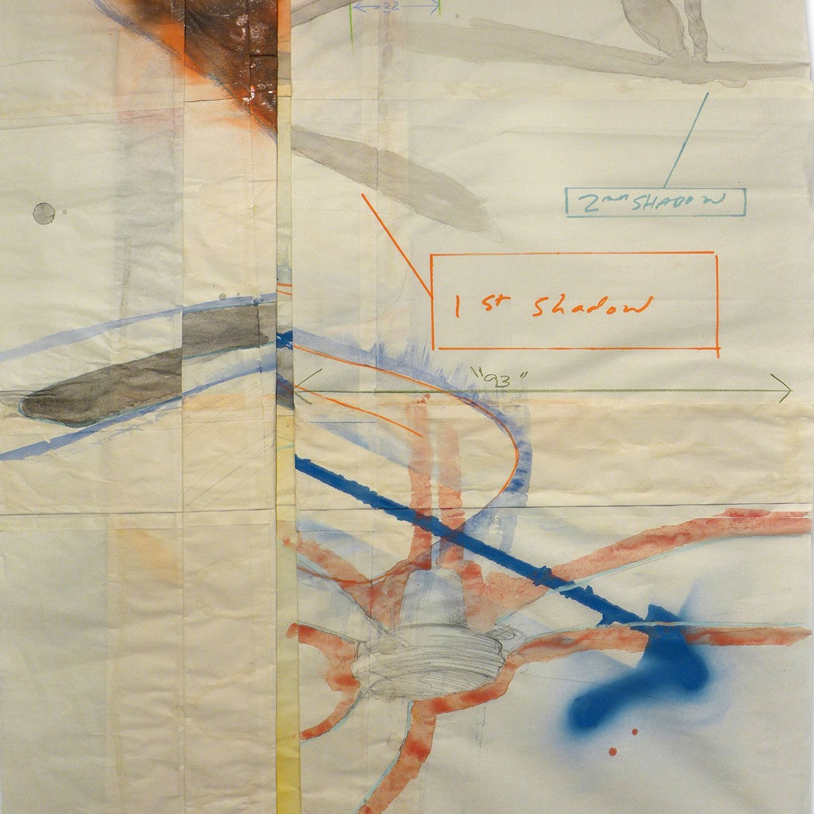 Artwork by Peter Soriano, Warren st 8, Made of Spray paint, pencil, ink, watercolor on paper 