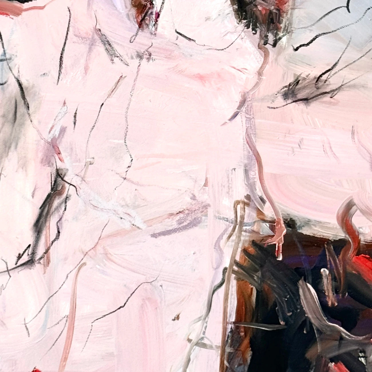 Artwork by Petra Schott, Her Angel, Made of Oil on canvas 