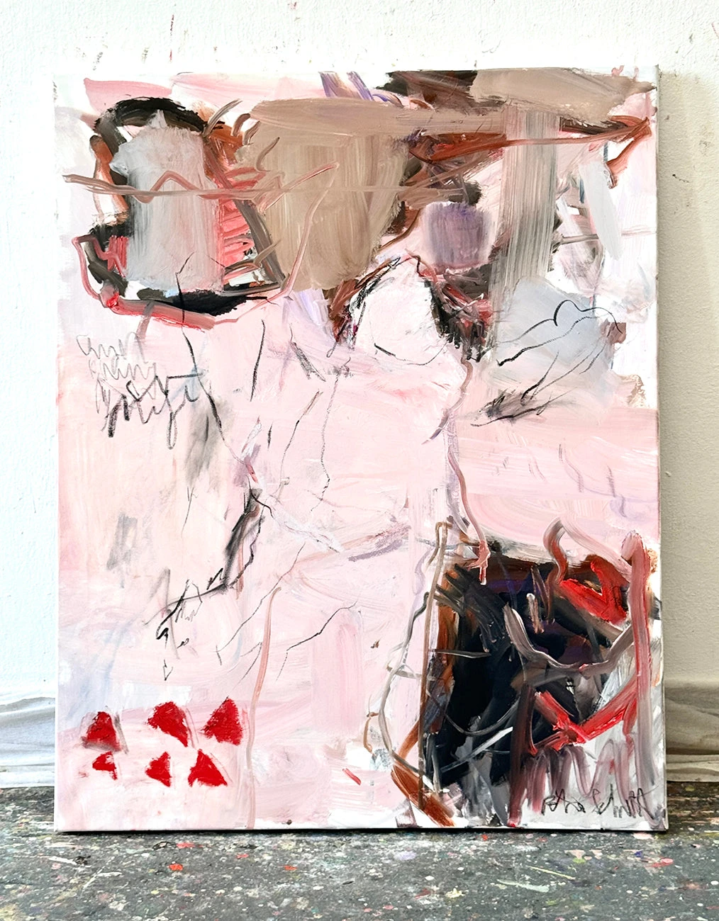 Artwork by Petra Schott, Her Angel, Made of Oil on canvas 