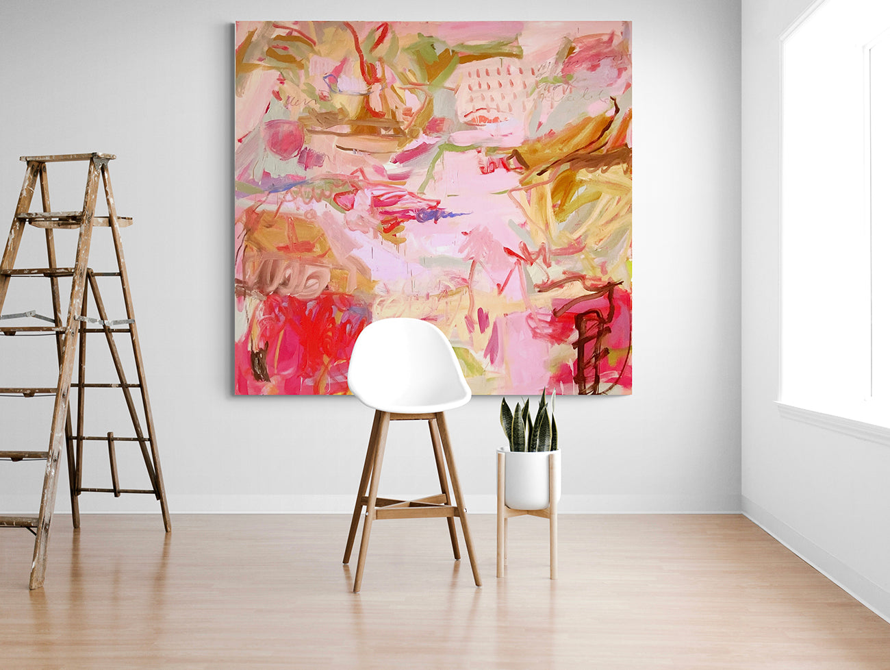 Artwork by Petra Schott, Longing For Paradise IV, Made of Oil on canvas 