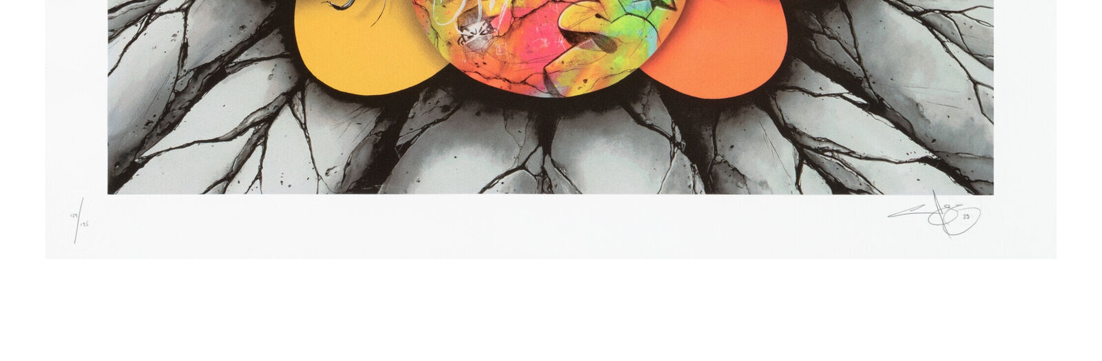 Artwork by PEZ, Bloom Boom (framed hand signed screen print), Made of Screen Print 