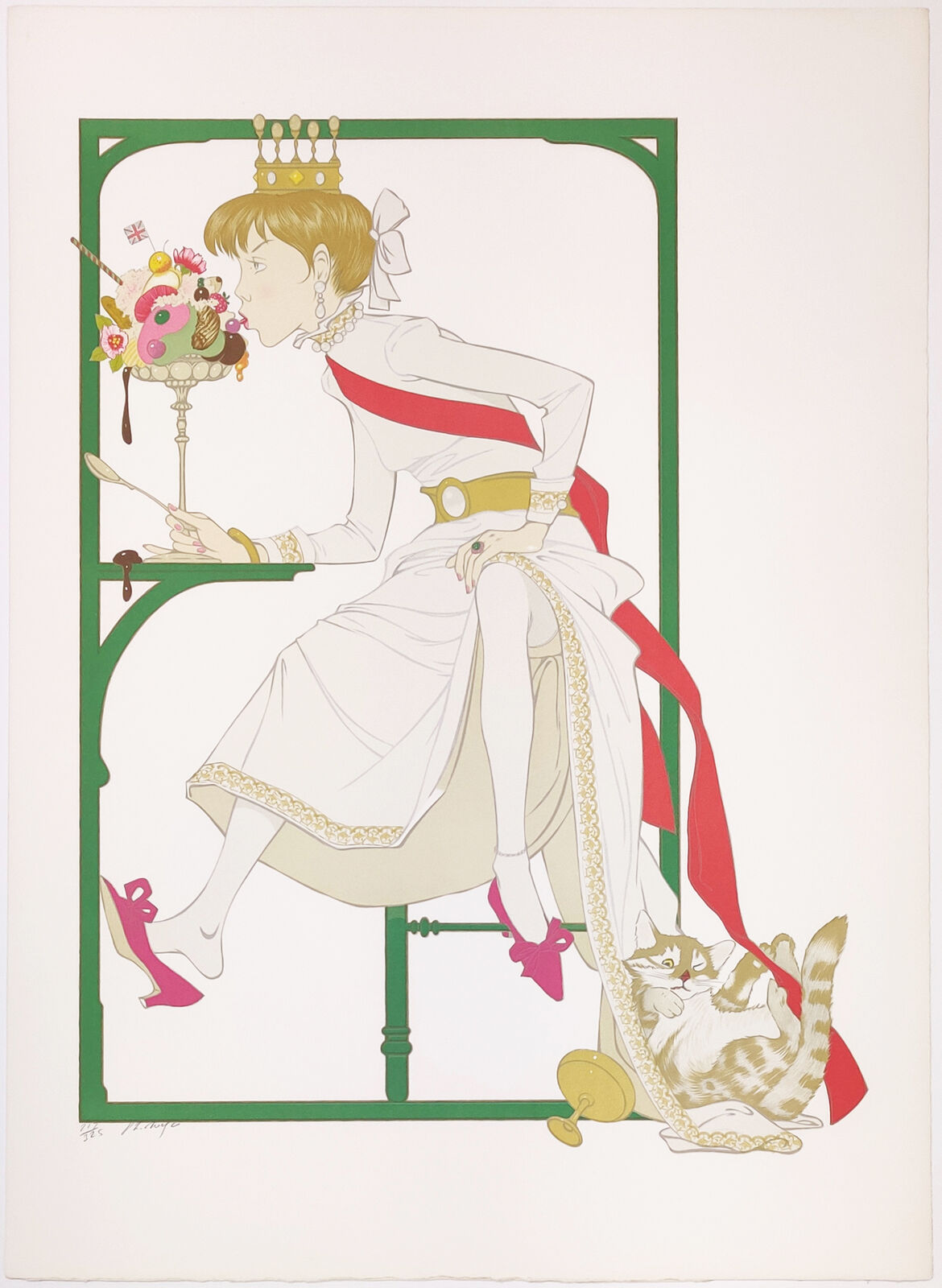 PRINCESS ELODIE AND THE ICE CREAM by Philippe Henri Noyer, circa 1980
