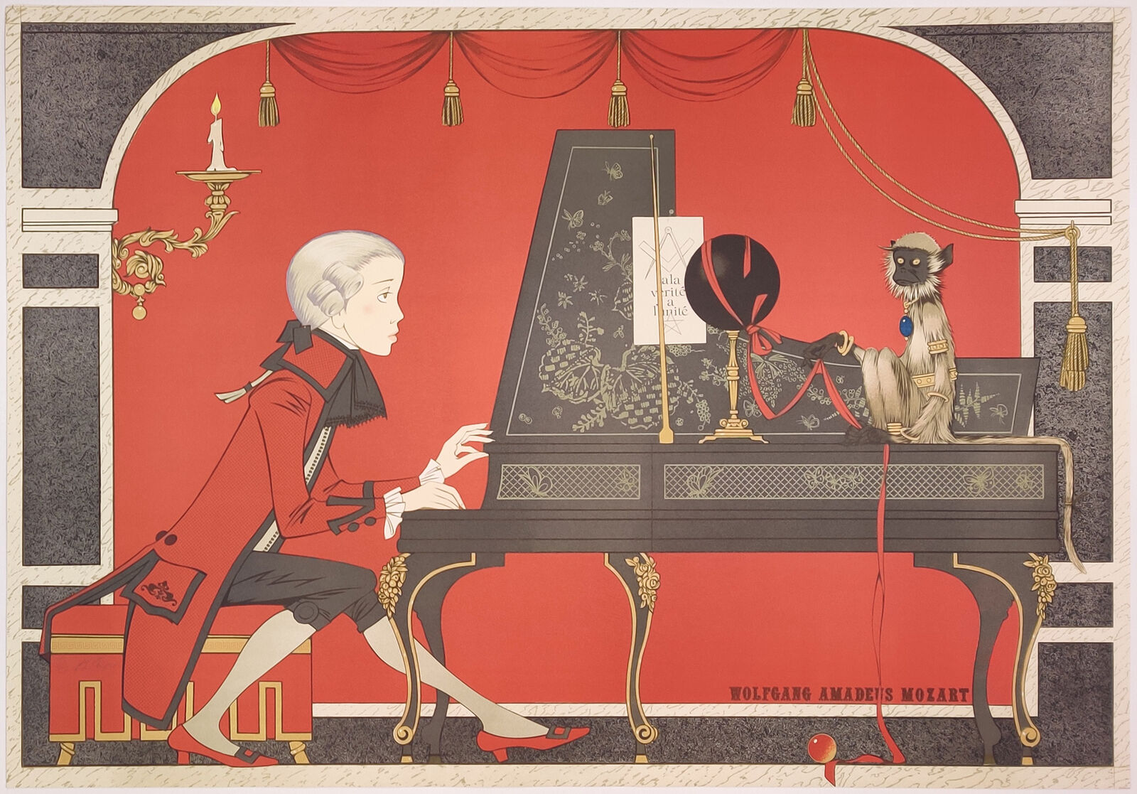 WOLFGANG AMADEUS MOZART by Philippe Henri Noyer, circa 1980